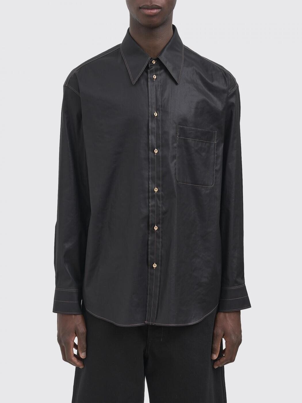 ルメール LEMAIRE プルオーバー メンズ 薄墨色 Shirts SH1273LF1536 関税 貨物輸送無料 2026SS gi