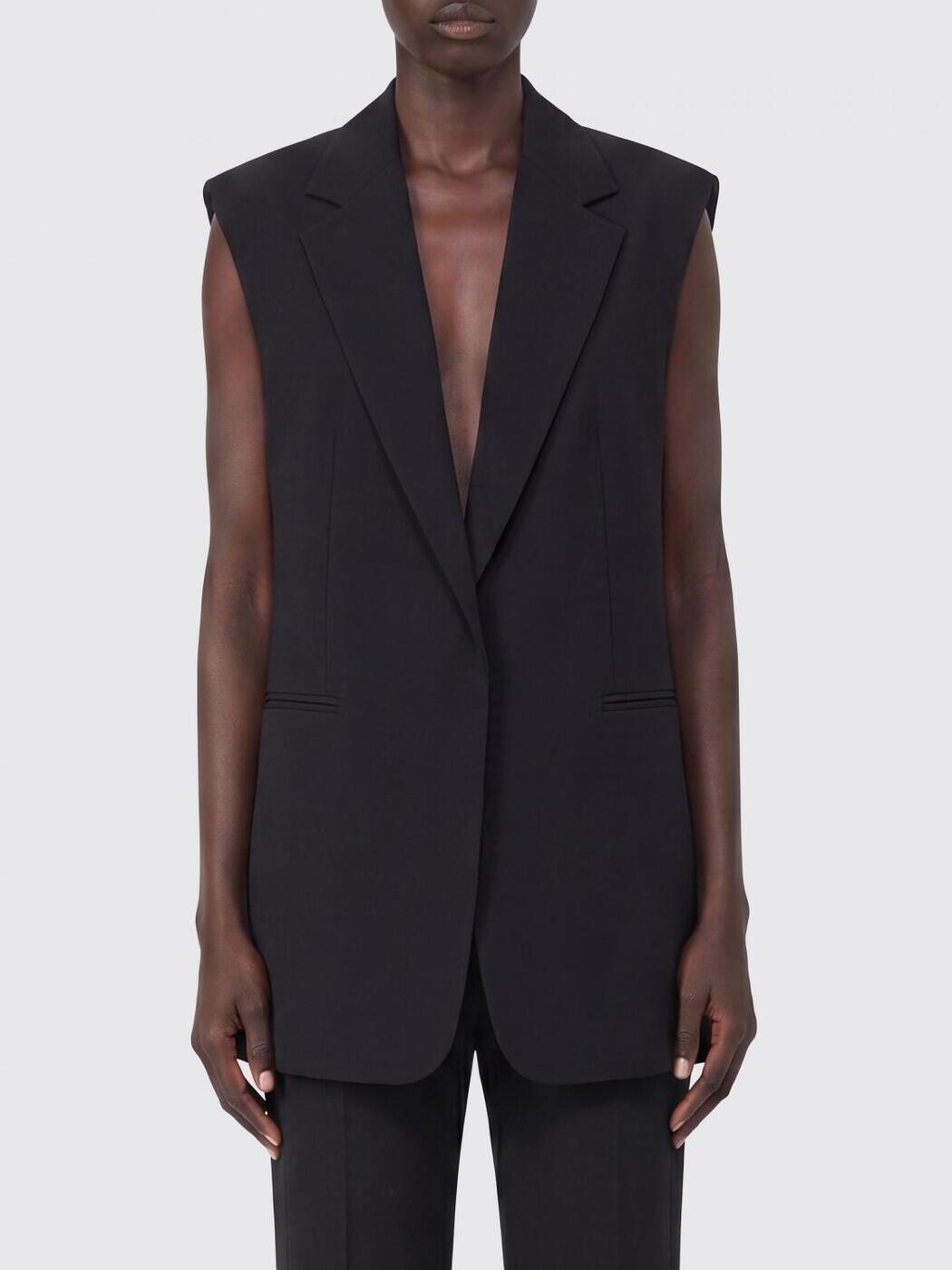 運動競技マックス SPORTMAX トレンチコート 厚地の外套 レディース 黒いこと Coats and trench coats 2612281012600 関税 貨物輸送無料 2026SS gi