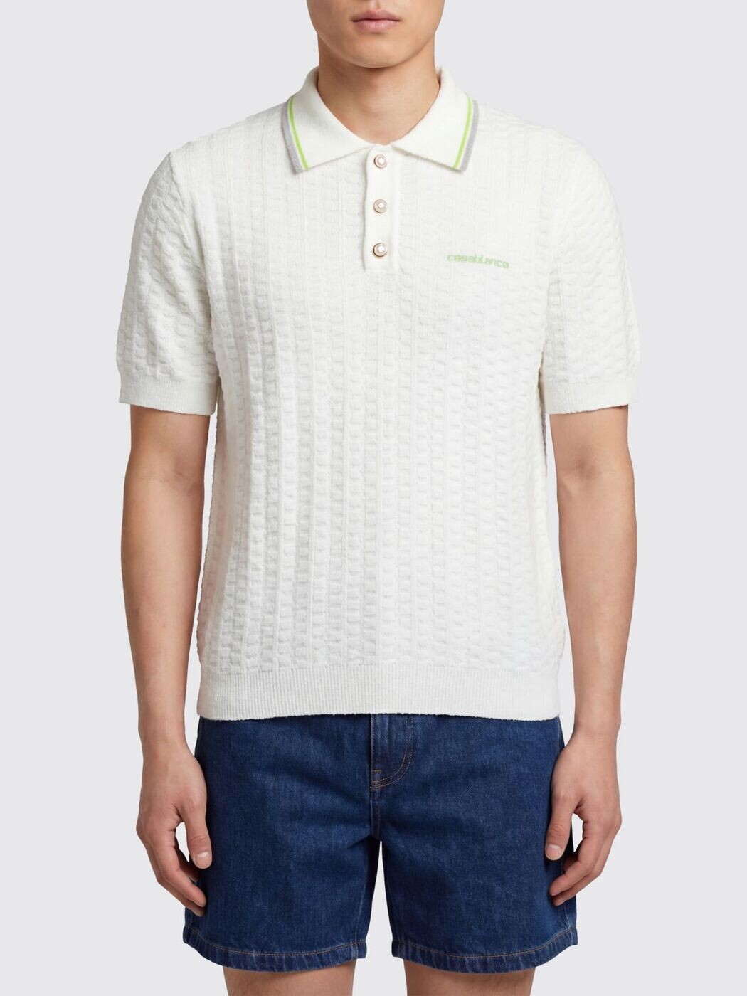 カサブランカ CASABLANCA スポーツシャツ メンズ 白いこと Polo shirts MSP26KW121401 関税 貨物輸送無料 2026SS gi