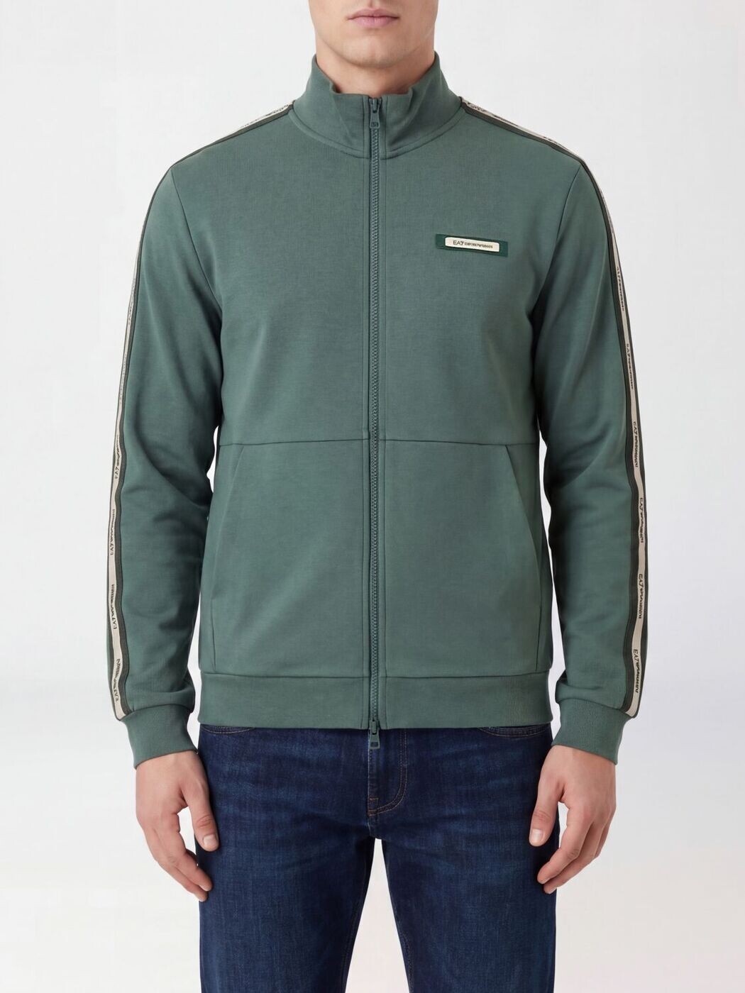 イーエーセブン EA7 トレーナー 調教師 メンズ 緑であること Sweatshirts 7M001479AF12660 関税 貨物輸送無料 2026SS gi
