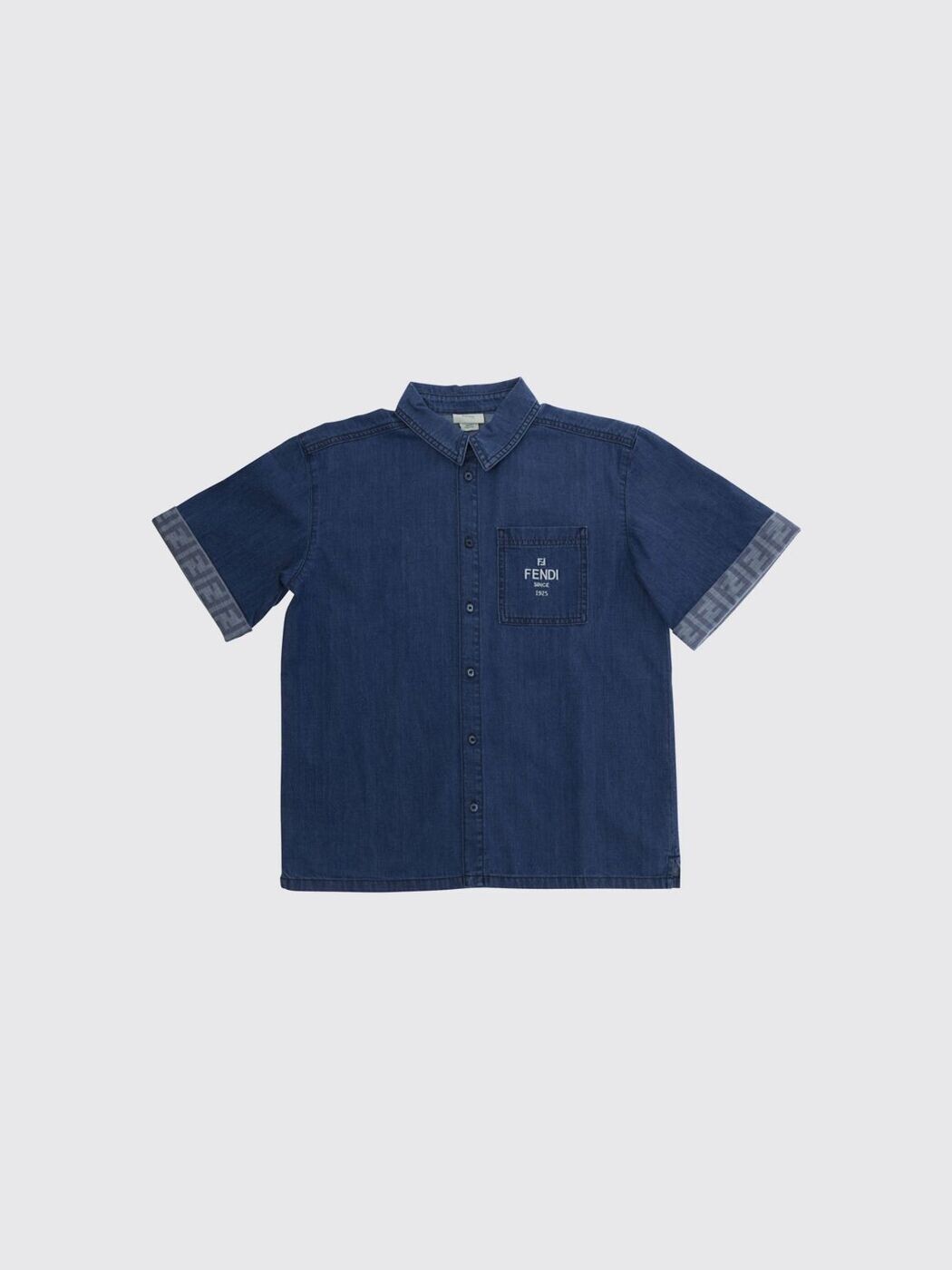 FENDI FENDI プルオーバー ボーイズ 青碧 Casual shirts JMC212AVWI 関税 貨物輸送無料 2026SS gi