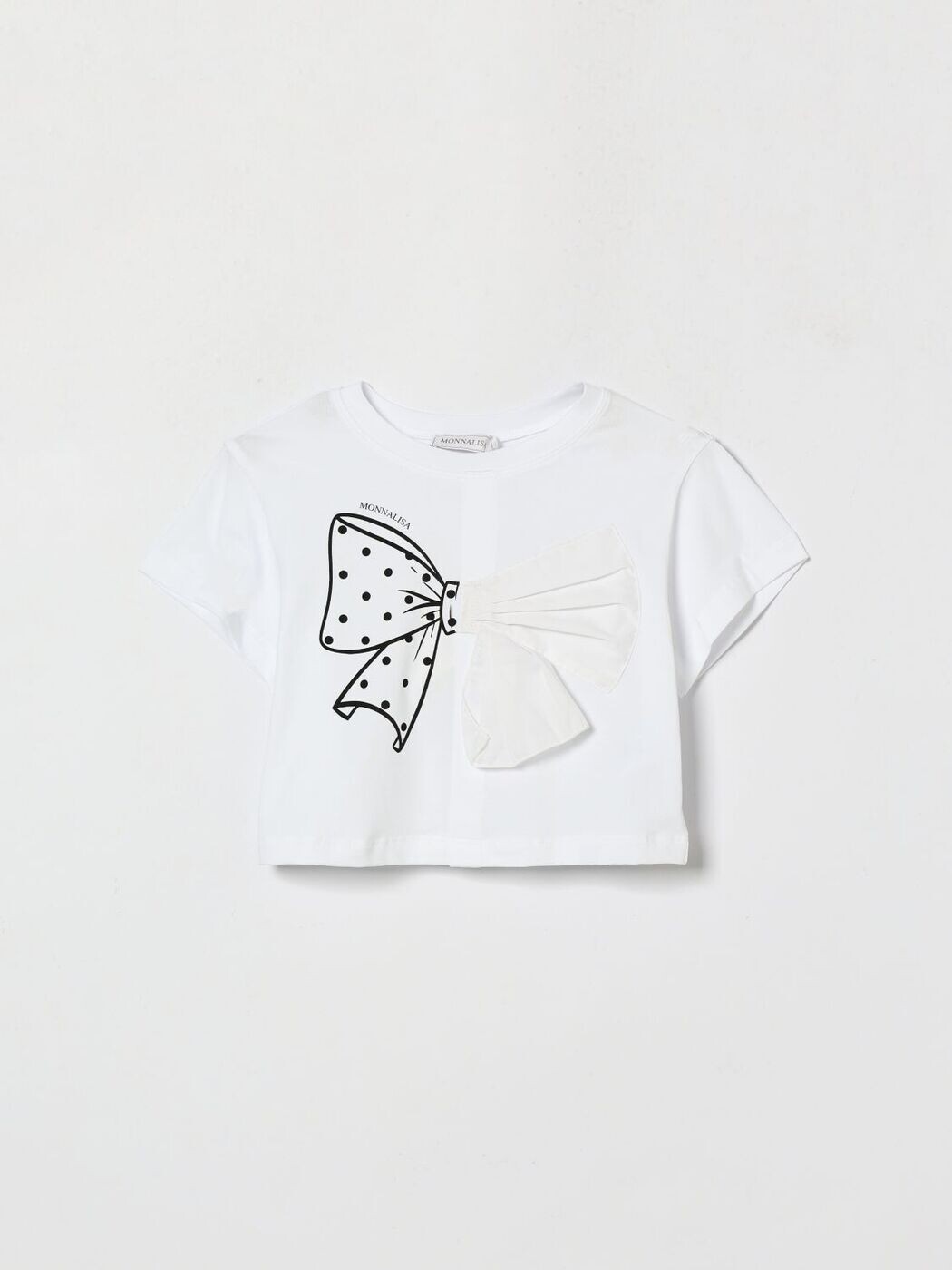 モナリザ MONNALISA Tシャツ トップス ベビーユニセックス ホワイト T-shirt 11G6157201 White 関税 送料無料 2026SS gi｜BRANDSHOP「il Tesoro」