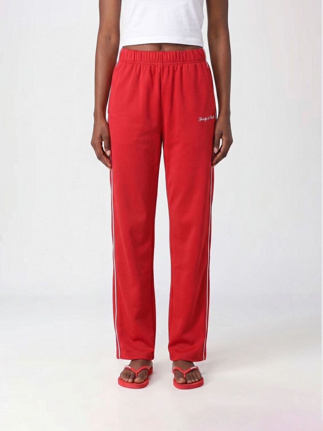 スポーティアンドリッチ SPORTY RICH ズボン パンツ レディース レッド Trousers PA054710326RE33|098 Red 関税 送料無料 2026SS gi｜BRANDSHOP「il Tesoro」