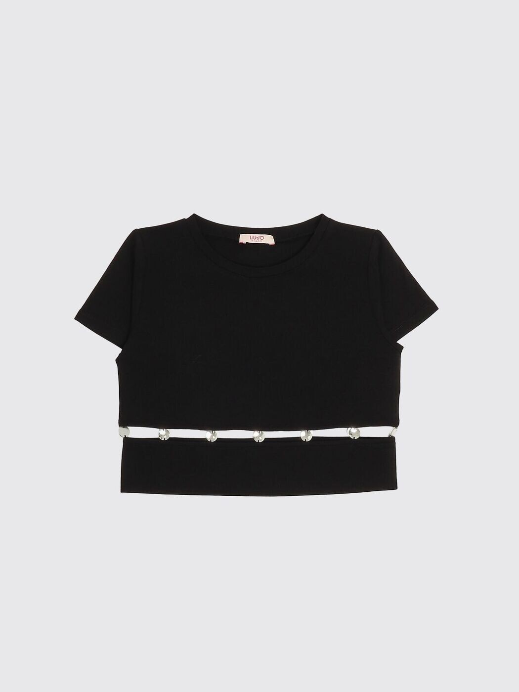リュー ジョ&mdash; LIU JO ロングスリーブTシャツ Tシャツ ガールズ ブラック Long sleeve t-shirts GA6166JS003 Black 関税 送料無料 2026SS gi｜BRANDSHOP「il Tesoro」