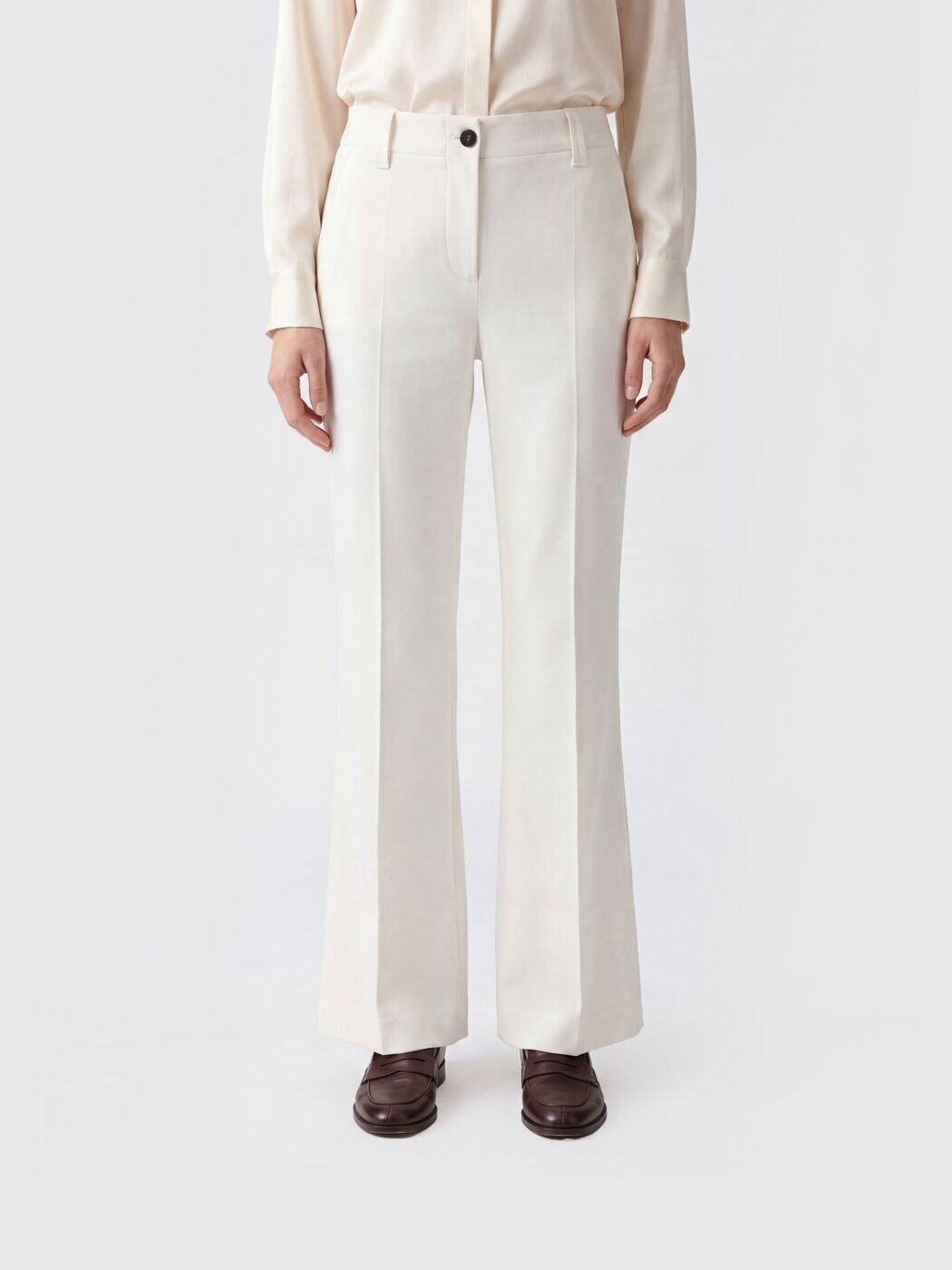 ブルネロクチネリ BRUNELLO CUCINELLI ズボン パンツ レディース ホワイト Trousers MA126P8854 White 関税 送料無料 2026SS gi|BRANDSHOP「il Tesoro」