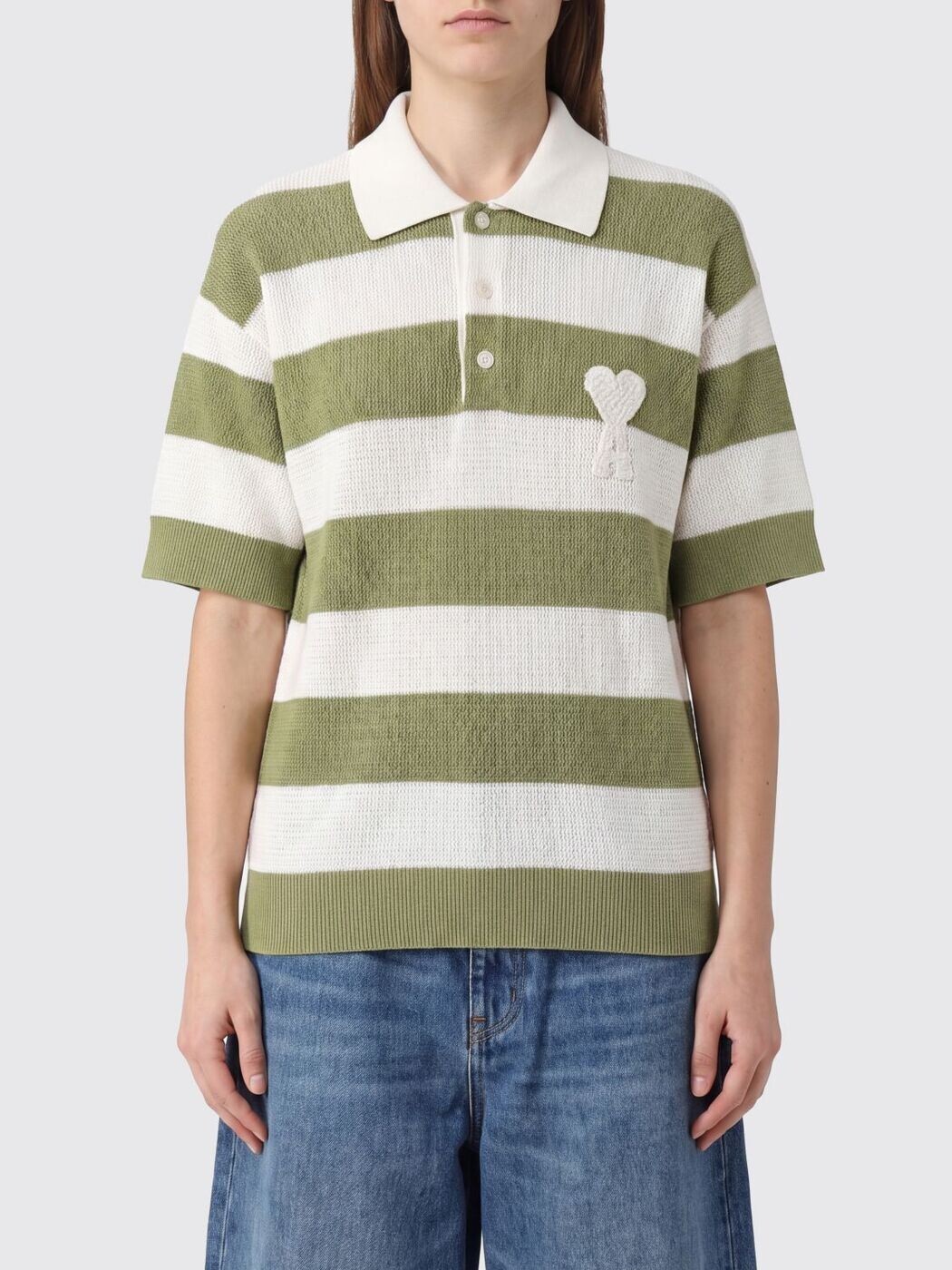 アミ パリス AMI PARIS ポロシャツ レディース Polo FPL430KN0153A Kaki 関税 送料無料 2026SS gi｜BRANDSHOP「il Tesoro」