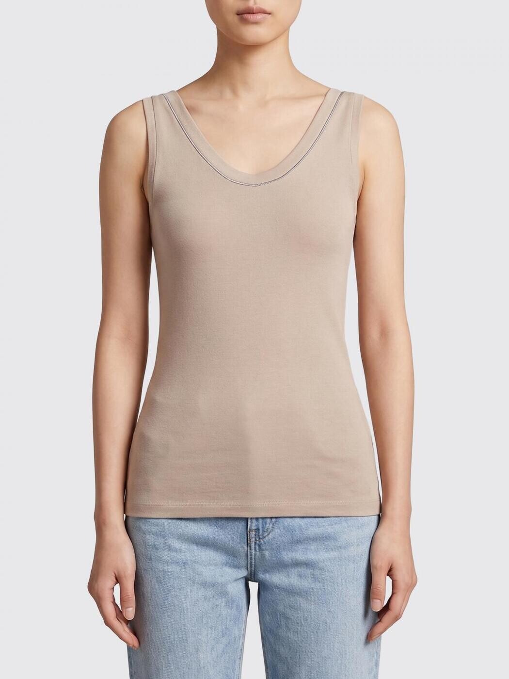 ブルネロクチネリ BRUNELLO CUCINELLI ポロシャツ Tシャツ レディース ベージュ T-shirts and polo shirts M0TC8BJ312 Beige 関税 送料無料 2026SS gi|BRANDSHOP「il Tesoro」