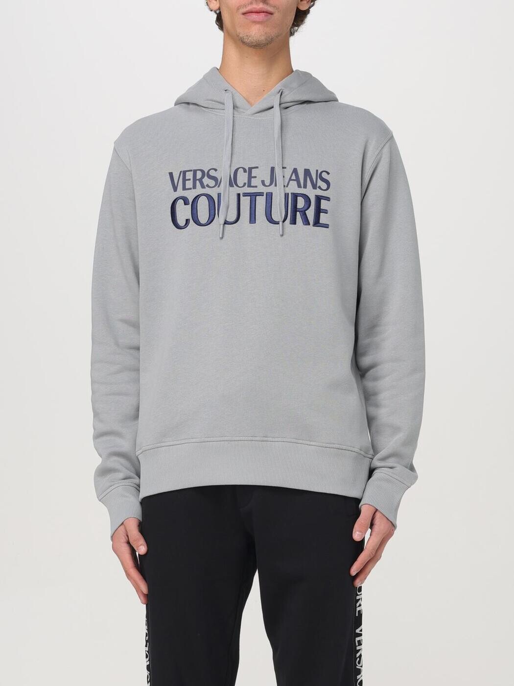 ヴェルサーチ デニム クチュール VERSACE JEANS COUTURE トレーナー 調教師 メンズ 薄墨色 Sweatshirts 77GAIL03CF02L 関税 貨物輸送無料 2024AW gi