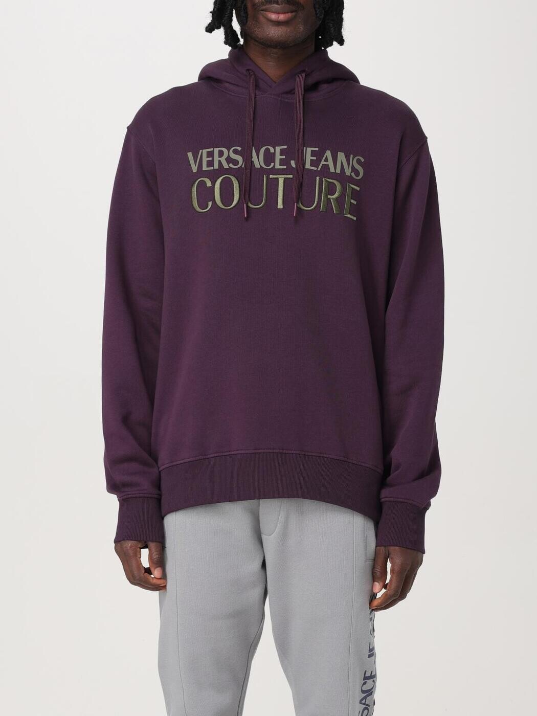 ヴェルサーチ デニム クチュール VERSACE JEANS COUTURE トレーナー 調教師 メンズ パープル Sweatshirts 77GAIL03CF02L 関税 貨物輸送無料 2024AW gi