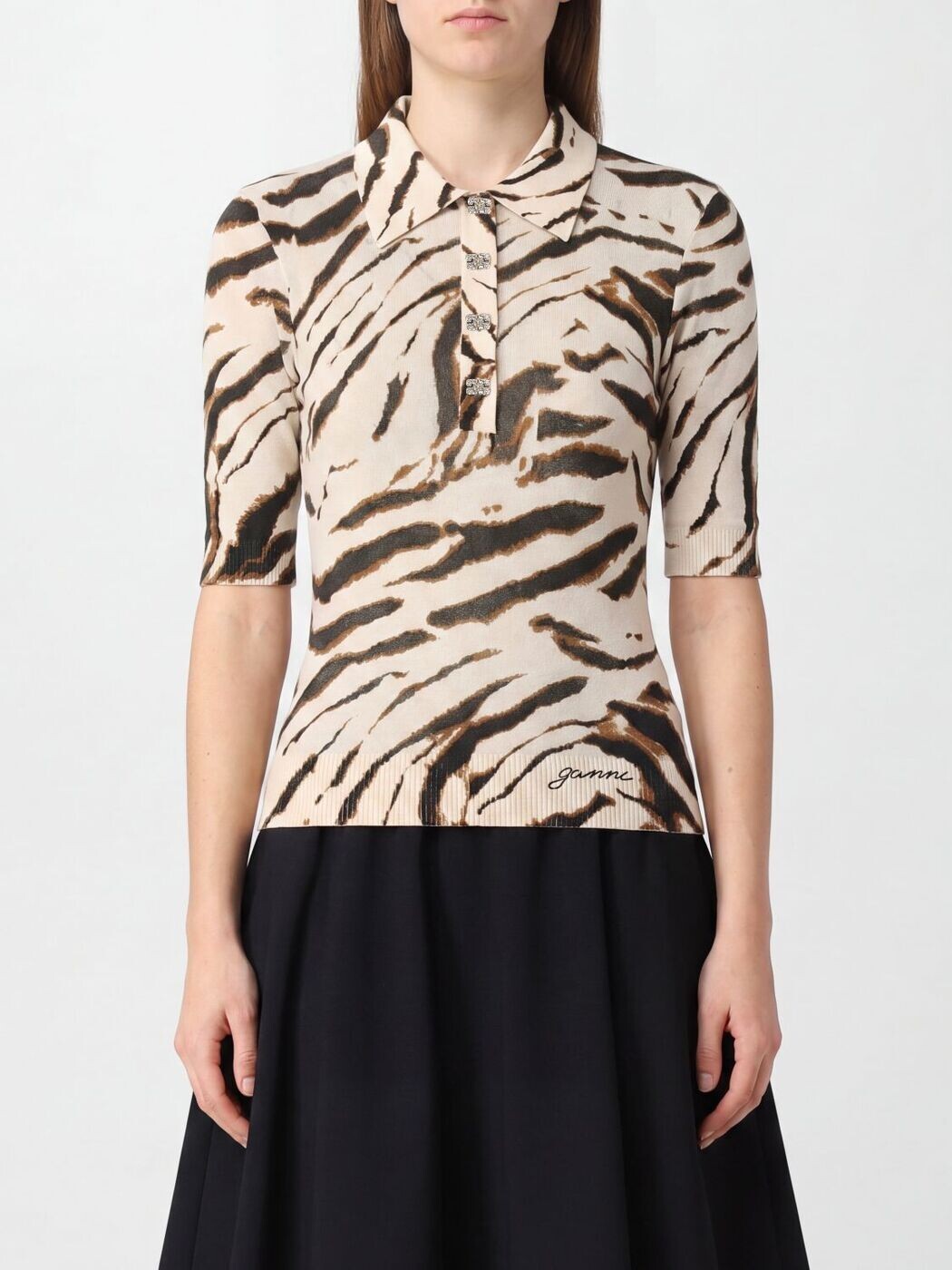 ガニー GANNI ポロシャツ レディース ベージュ Polo A1170002 Beige 関税 送料無料 2026AW gi｜BRANDSHOP「il Tesoro」