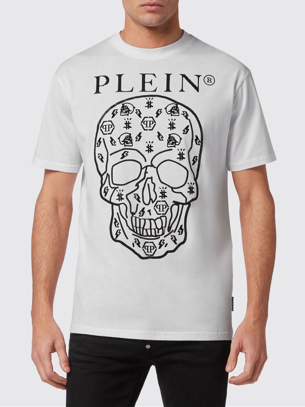 フィリップ プレイン PHILIPP PLEIN Tシャツ メンズ ホワイト T-shirts FABCMTK5645PJY002N White 関税 送料無料 2025AW gi｜BRANDSHOP「il Tesoro」