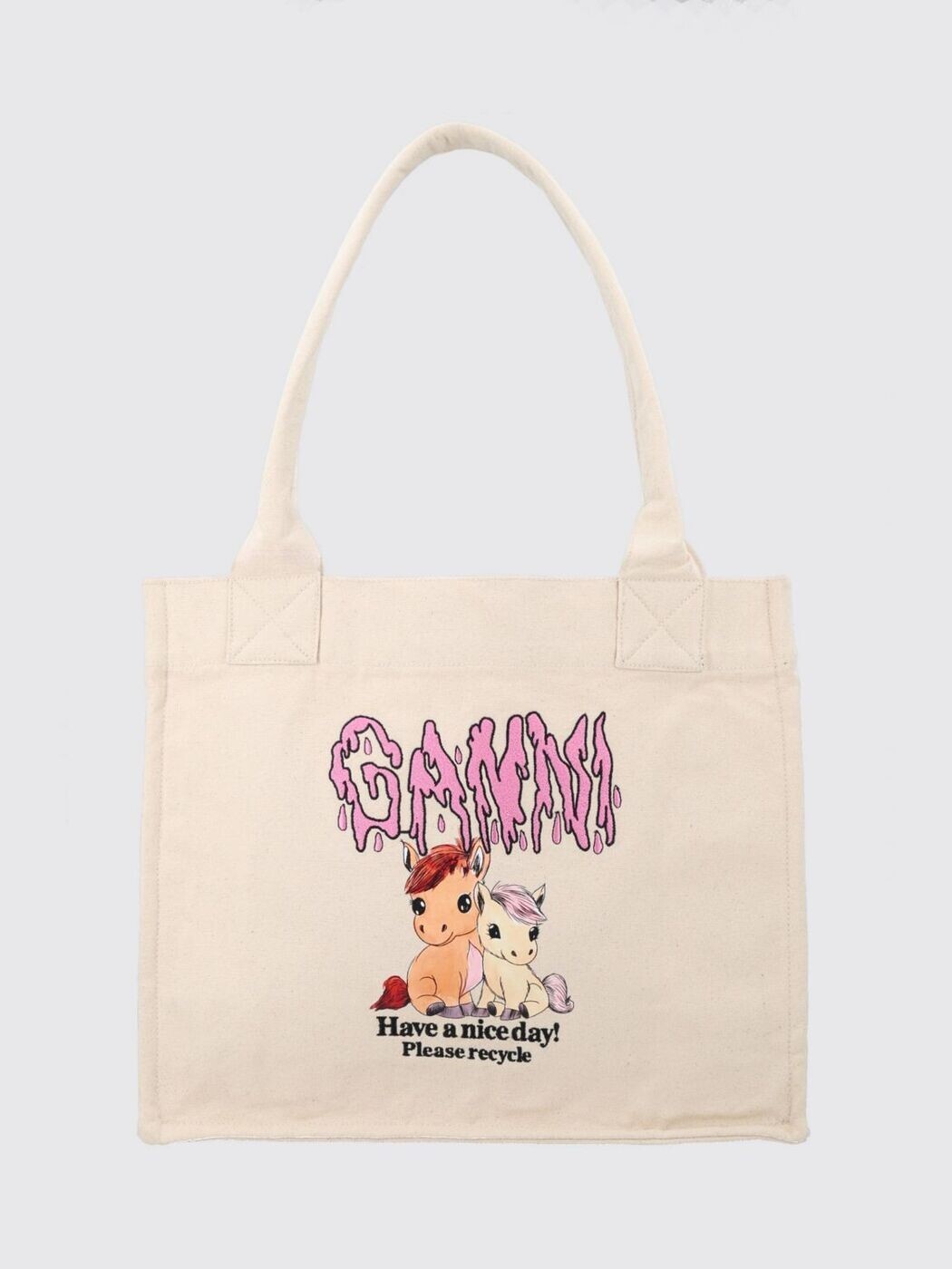 ガニー GANNI トートバッグ レディース ホワイト Tote bags B2110043 White 関税 送料無料 2026SS gi｜BRANDSHOP「il Tesoro」