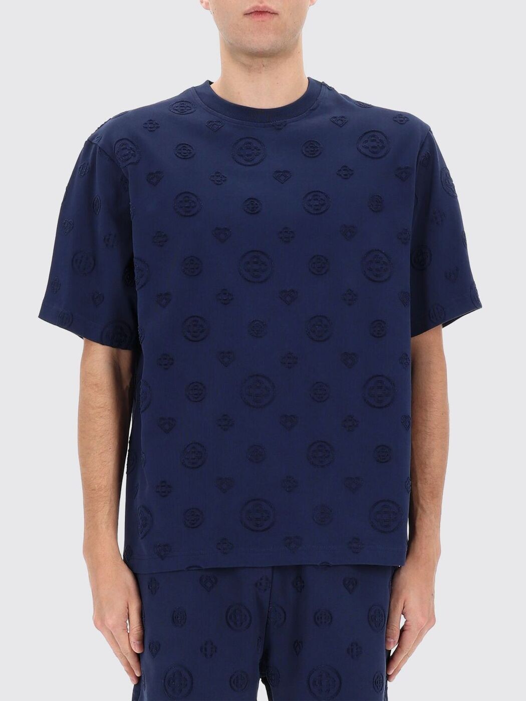 カサブランカ CASABLANCA Tシャツ メンズ ブルー T-shirts MSP26JTS044 Blue 関税 送料無料 2026SS gi｜BRANDSHOP「il Tesoro」 89,155円