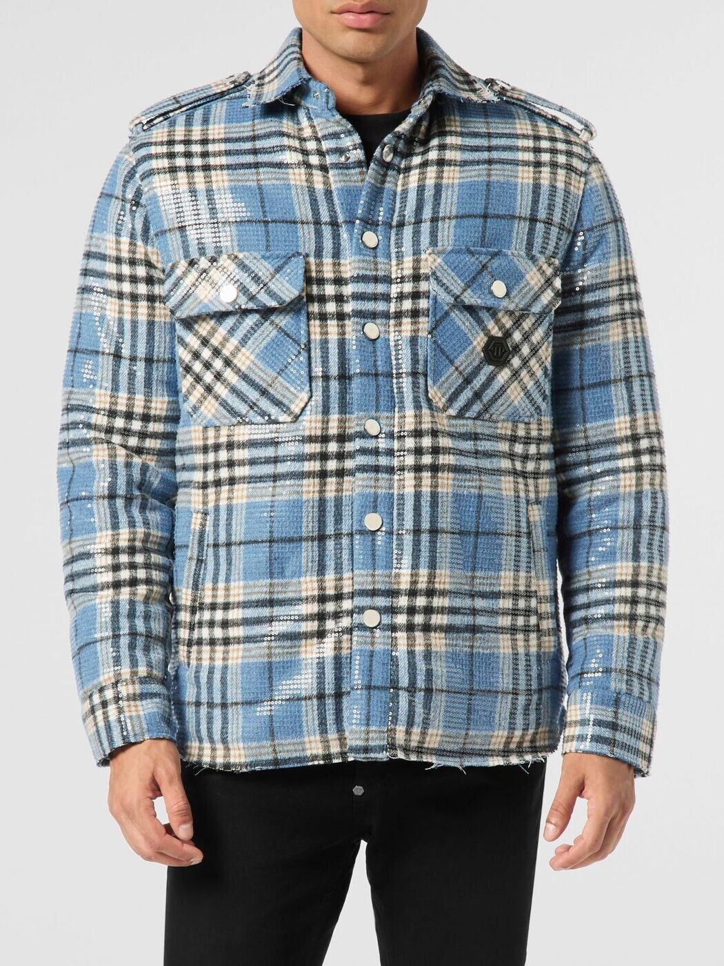 フィリップ プレイン PHILIPP PLEIN シャツ メンズ Shirts AAECMRP2525PTE003N Turquoise 関税 送料無料 2026SS gi｜BRANDSHOP「il Tesoro」