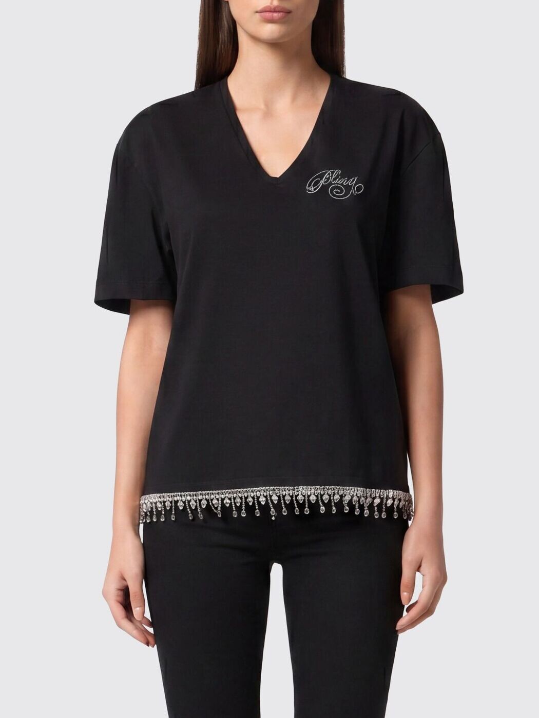フィリッププレイン PHILIPP PLEIN ポロシャツ Tシャツ レディース ブラック T-shirts and polo shirts FAECWTK3766PJY002N Black 関税 送料無料 2026SS gi|BRANDSHOP「il Tesoro」