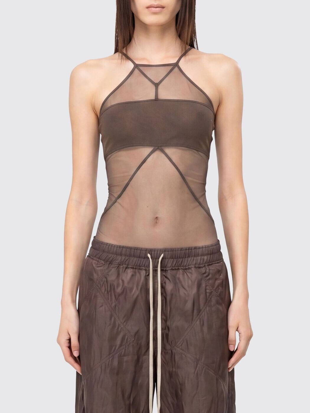 リック オウエンス RICK OWENS Tシャツ トップス レディース ブラウン T-shirts and tops RO01F6156TUSRJA Brown 関税 送料無料 2026SS gi｜BRANDSHOP「il Tesoro」