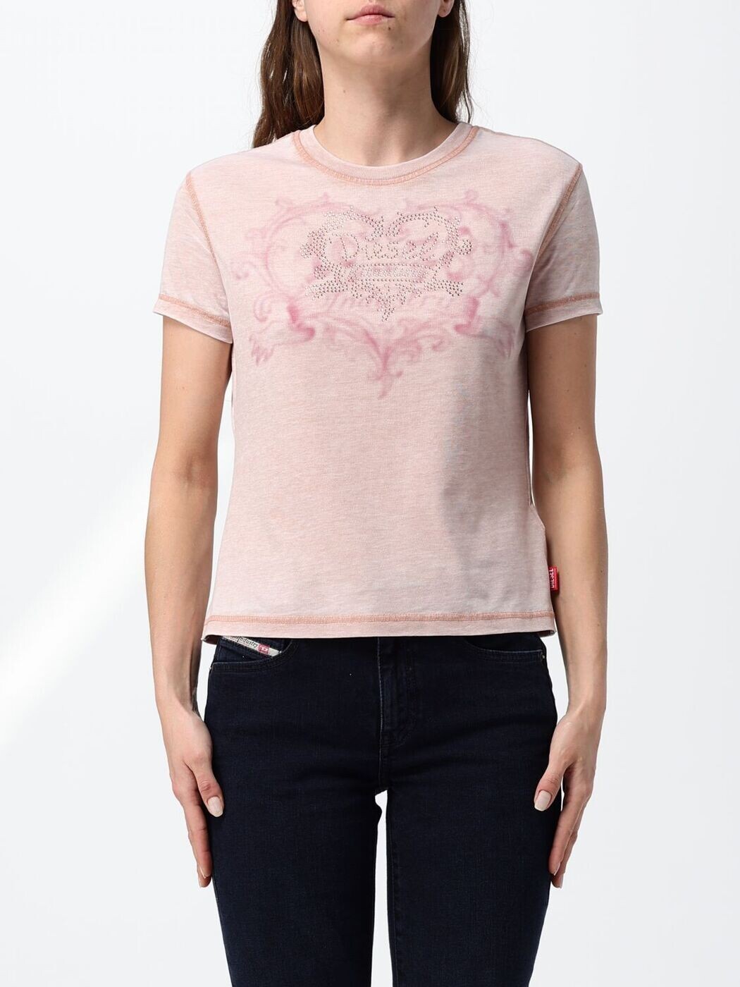 ディーゼル DIESEL ポロシャツ Tシャツ レディース ピンク T-shirts and polo shirts A232400PLBQ Pink 関税 送料無料 2026AW gi｜BRANDSHOP「il Tesoro」