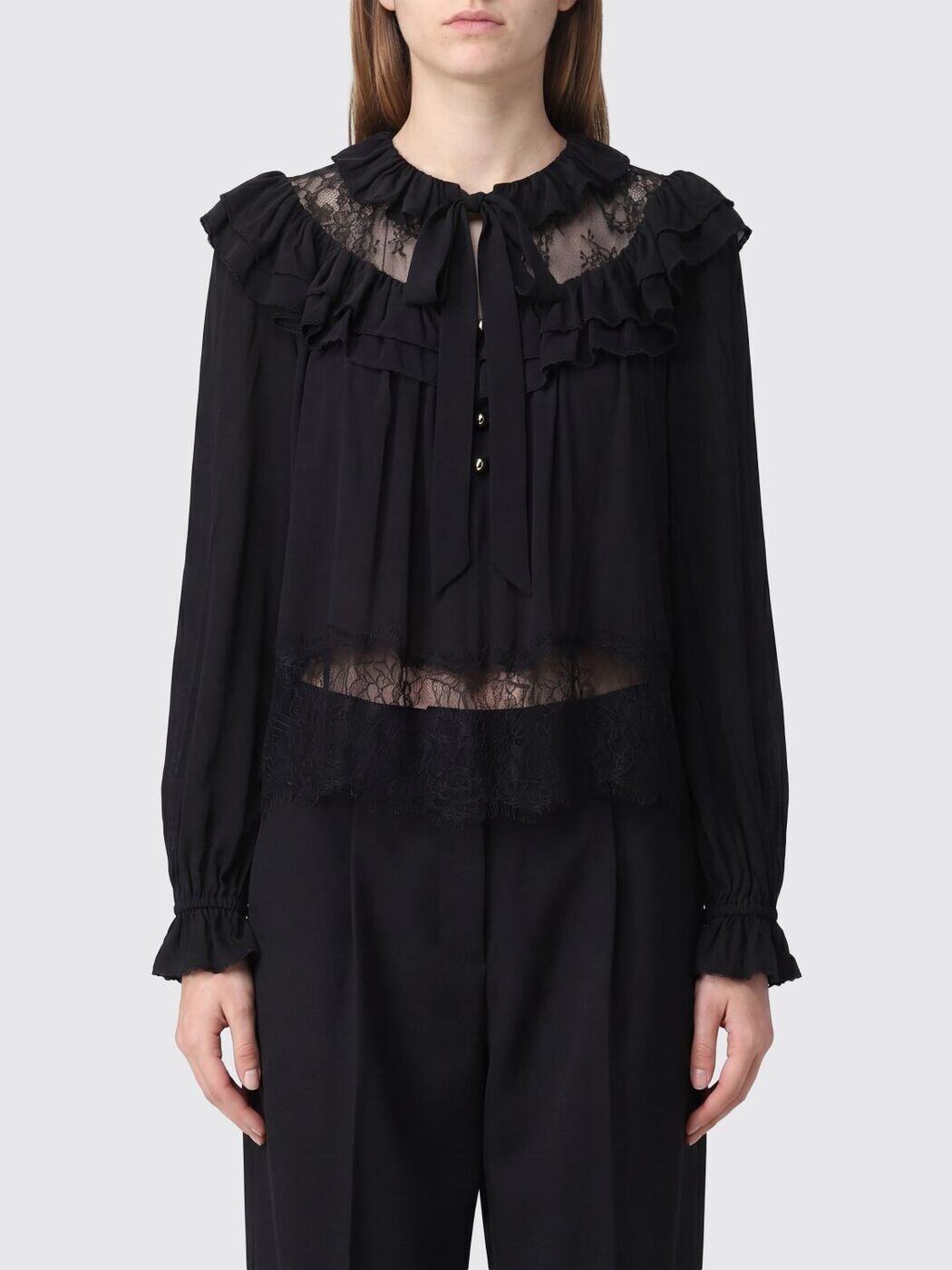 セルフ ポートレート SELF PORTRAIT Tシャツ トップス レディース ブラック T-shirts and tops RS26192TB Black 関税 送料無料 2026SS gi|BRANDSHOP「il Tesoro」