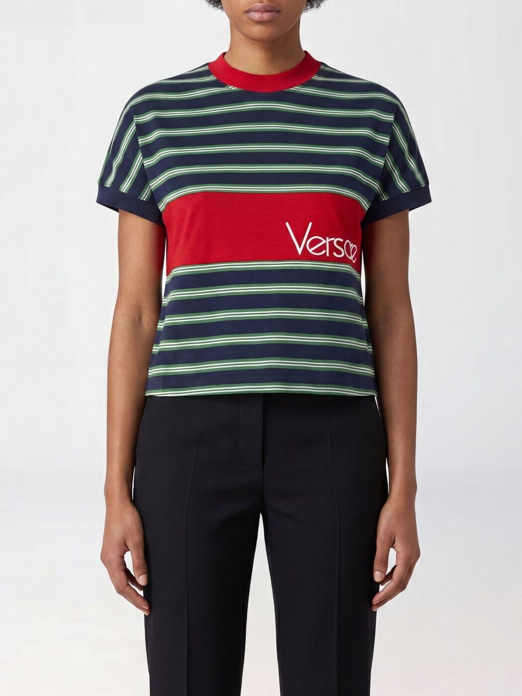 ヴェルサーチ VERSACE ポロシャツ Tシャツ レディース グリーン T-shirts and polo shirts 10259081A18439 Green 関税 送料無料 2026AW gi|BRANDSHOP「il Tesoro」