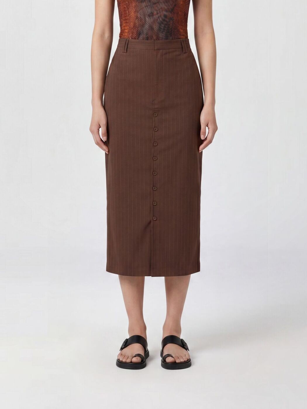 ジャンポール・ゴルチエ JEAN PAUL GAULTIER スカート レディース ブラウン Skirts SK025W05460 Brown 関税 送料無料 2026SS gi｜BRANDSHOP「il Tesoro」