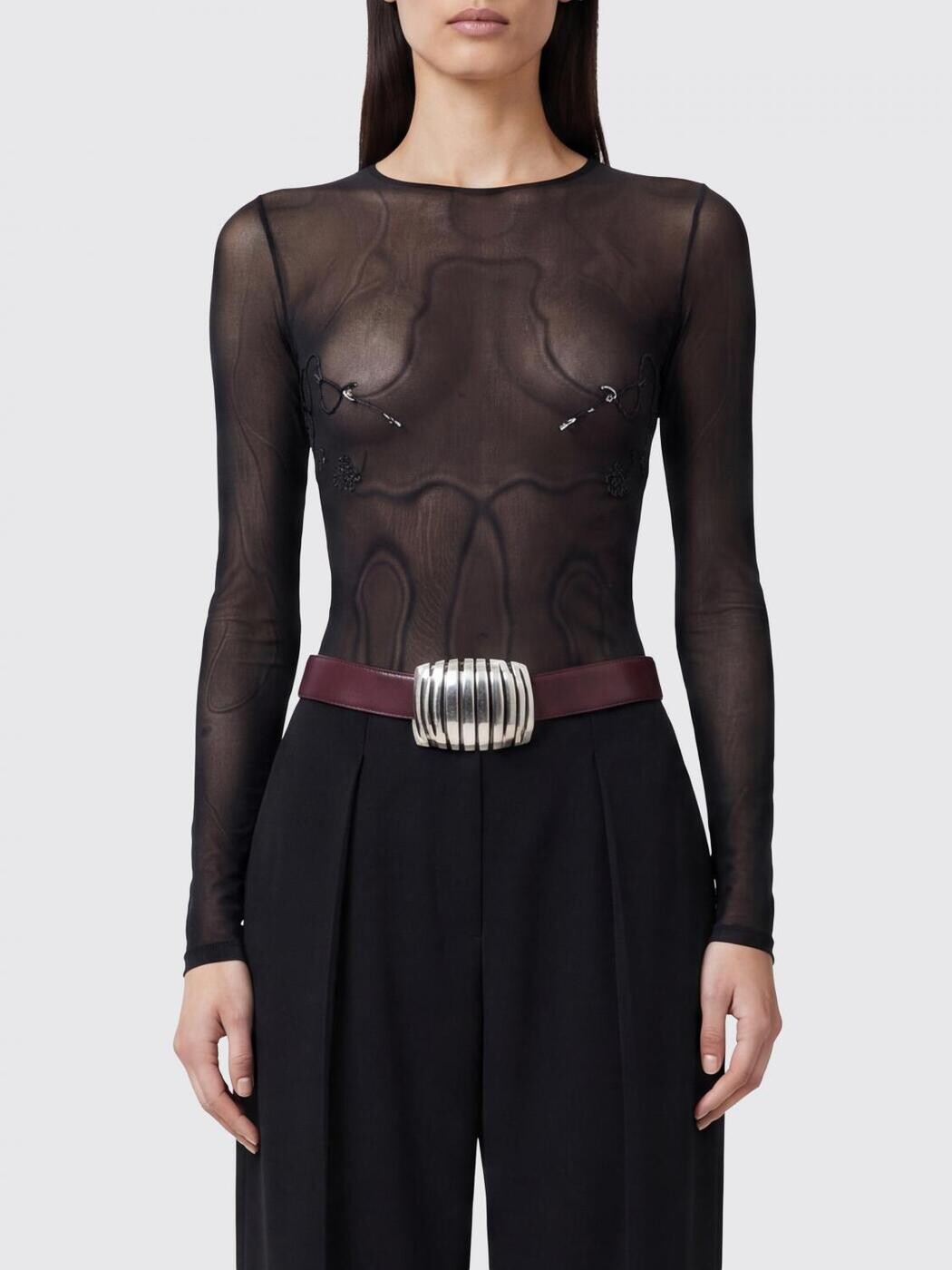 ジャンポール・ゴルチエ JEAN PAUL GAULTIER Tシャツ トップス レディース ブラック T-shirts and tops TO433M016 Black 関税 送料無料 2026SS gi|BRANDSHOP「il Tesoro」
