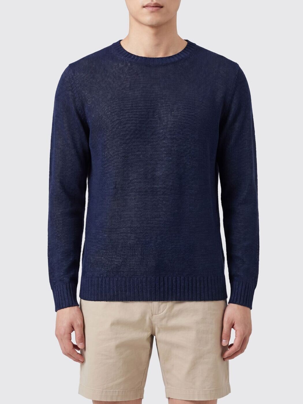 ワンハンドレッドトゥエンティーパーセントリノ 120% LINO セーター ニットウェア メンズ ネイビー Knitwear 33ALIM39FFF966S00 Navy 関税 送料無料 2026SS gi｜BRANDSHOP「il Tesoro」