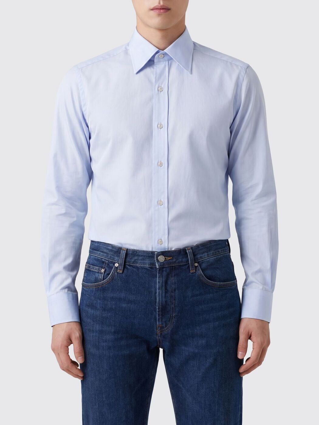 トム フォード TOM FORD シャツ メンズ ブルー Shirts HSBC01CGS02 Blue 関税 送料無料 2026SS gi｜BRANDSHOP「il Tesoro」