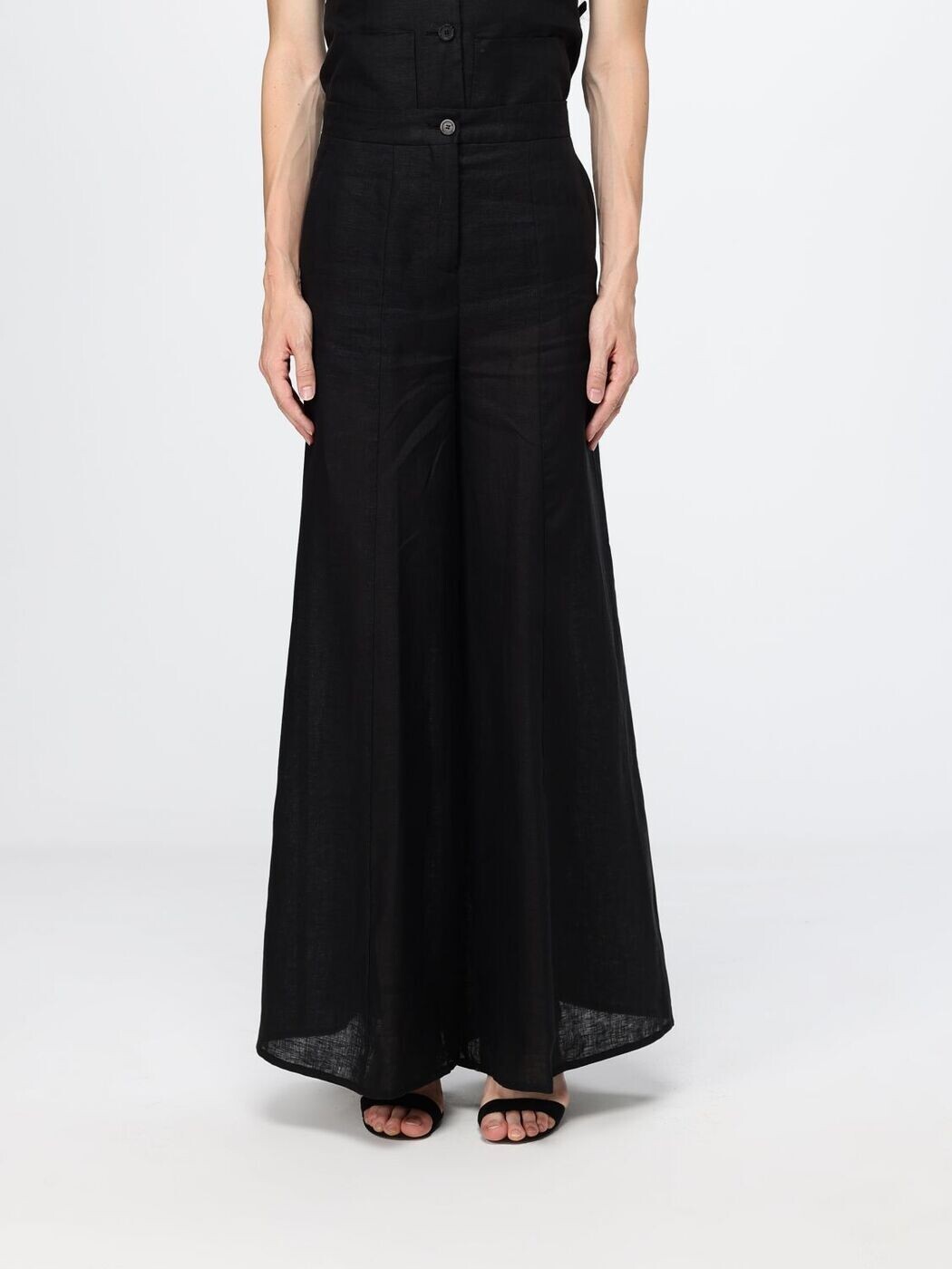 セミクチュール SEMICOUTURE ズボン パンツ レディース ブラック Trousers S6SN35 Black 関税 送料無料 2026SS gi｜BRANDSHOP「il Tesoro」