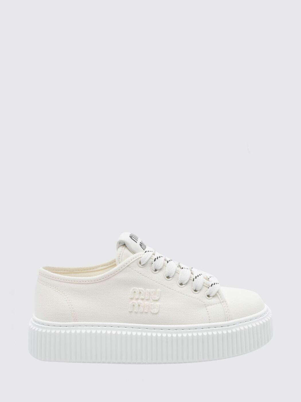 ミュウ ミュウ MIU MIU スニーカー レディース Sneakers 5E389EF0053ARS Ivory 関税 送料無料 2026AW gi｜BRANDSHOP「il Tesoro」