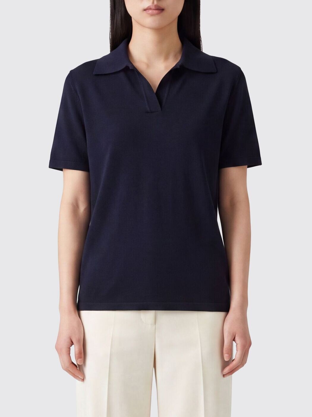 ロベルトコリーナ ROBERTO COLLINA ポロシャツ レディース Polo 261FXA31024 Black 1 関税 送料無料 2026SS gi|BRANDSHOP「il Tesoro」