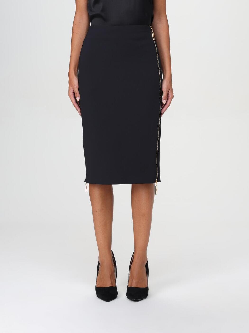 エリザベッタ フランキ ELISABETTA FRANCHI スカート レディース ブラック Skirts GO04746E2 Black 関税 送料無料 2024AW gi｜BRANDSHOP「il Tesoro」