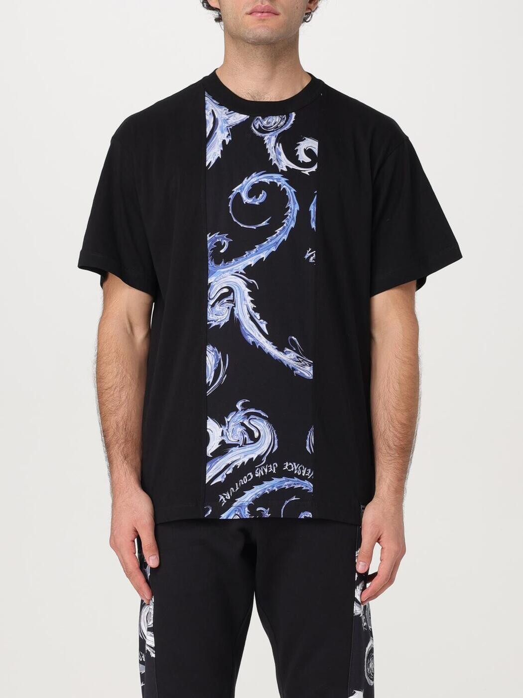 ヴェルサーチ ジーンズ クチュール VERSACE JEANS COUTURE Tシャツ メンズ T-shirts 77GAH612JS388 Black 2 関税 送料無料 2024AW gi｜BRANDSHOP「il Tesoro」