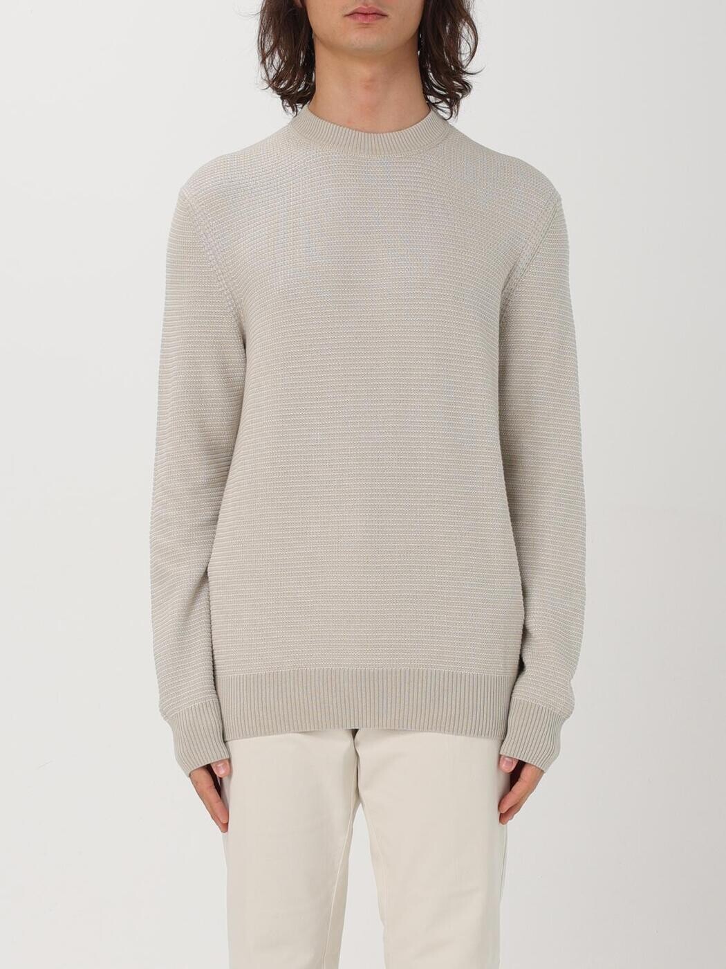 雇い主 BOSS プルオーバー 編み物御召しもの メンズ ベージュ Knitwear 50523575 Beige 関税 貨物輸送無料 2025AW gi