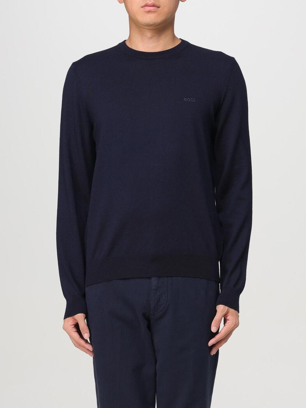 ボス BOSS セーター ニットウェア メンズ ブルー Knitwear 50476364 関税 送料無料 2025AW gi