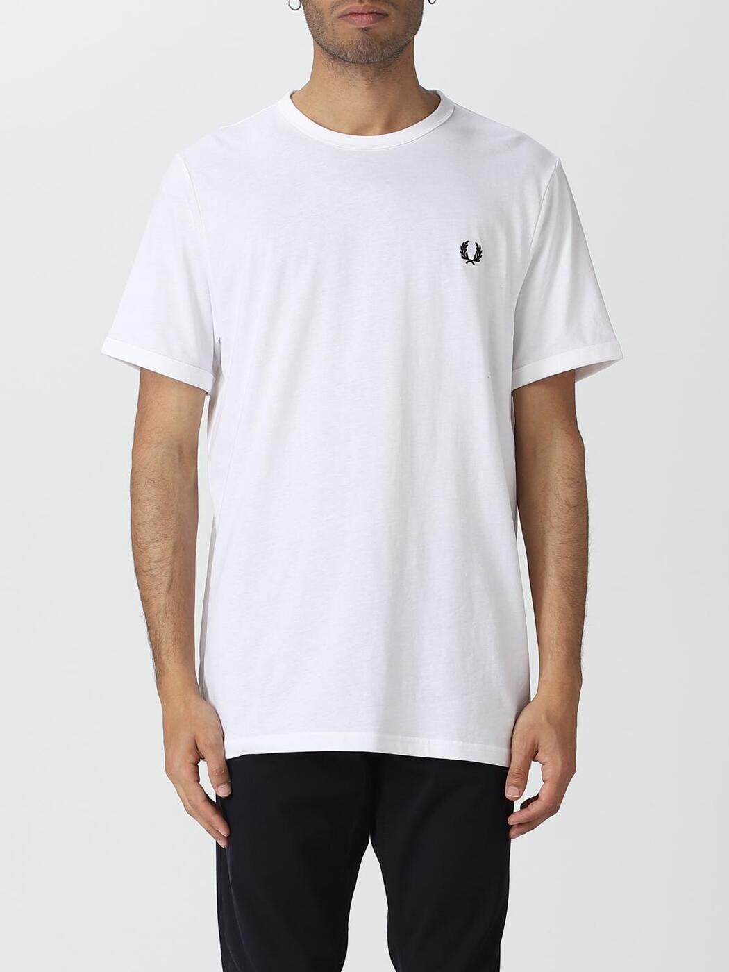 フレッド ペリー FRED PERRY Tシャツ メンズ ホワイト T-shirts M3519 White 関税 送料無料 2026SS gi｜BRANDSHOP「il Tesoro」