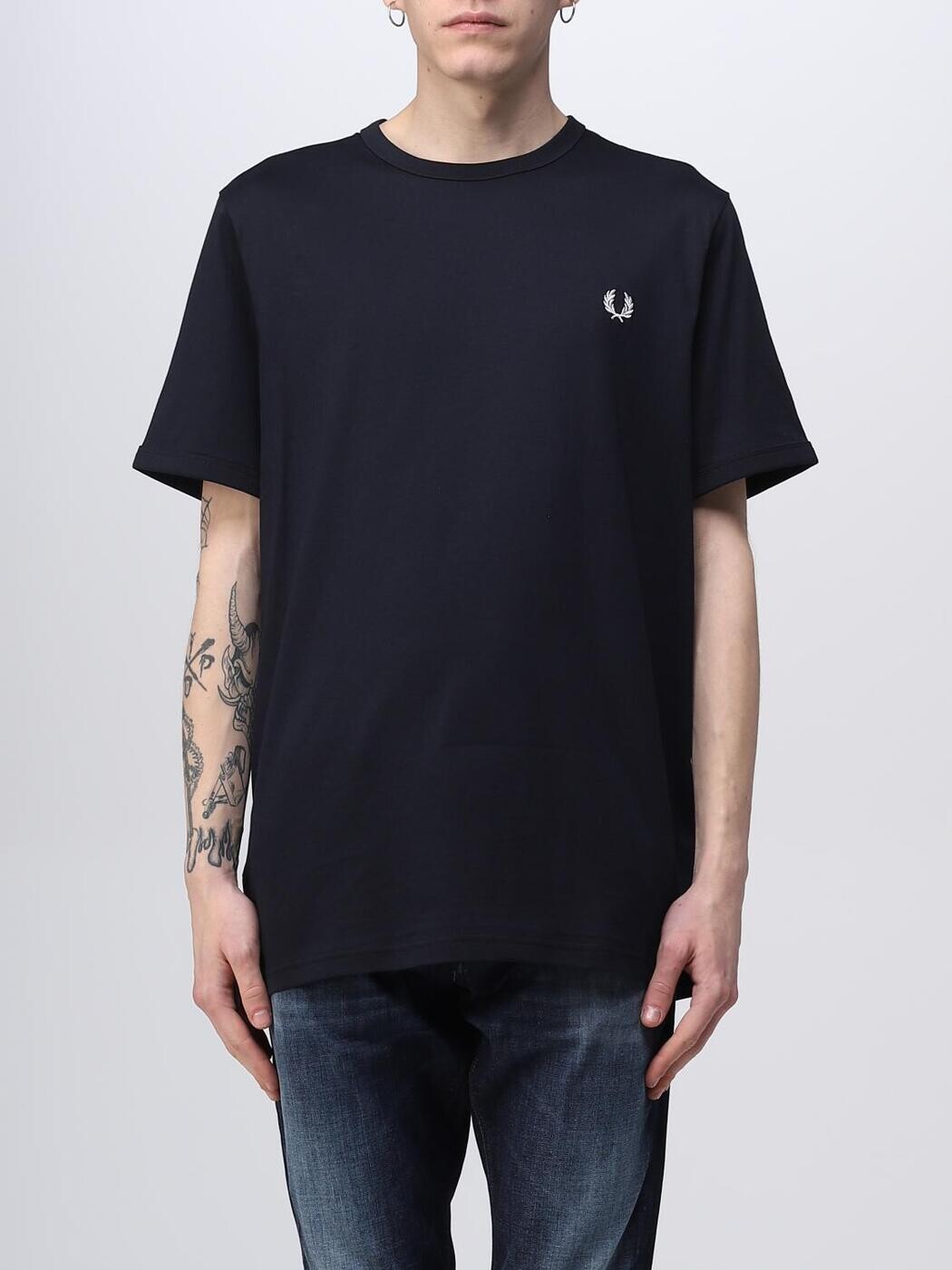 フレッド ペリー FRED PERRY Tシャツ メンズ ブルー T-shirts M3519 Blue 関税 送料無料 2026SS gi|BRANDSHOP「il Tesoro」