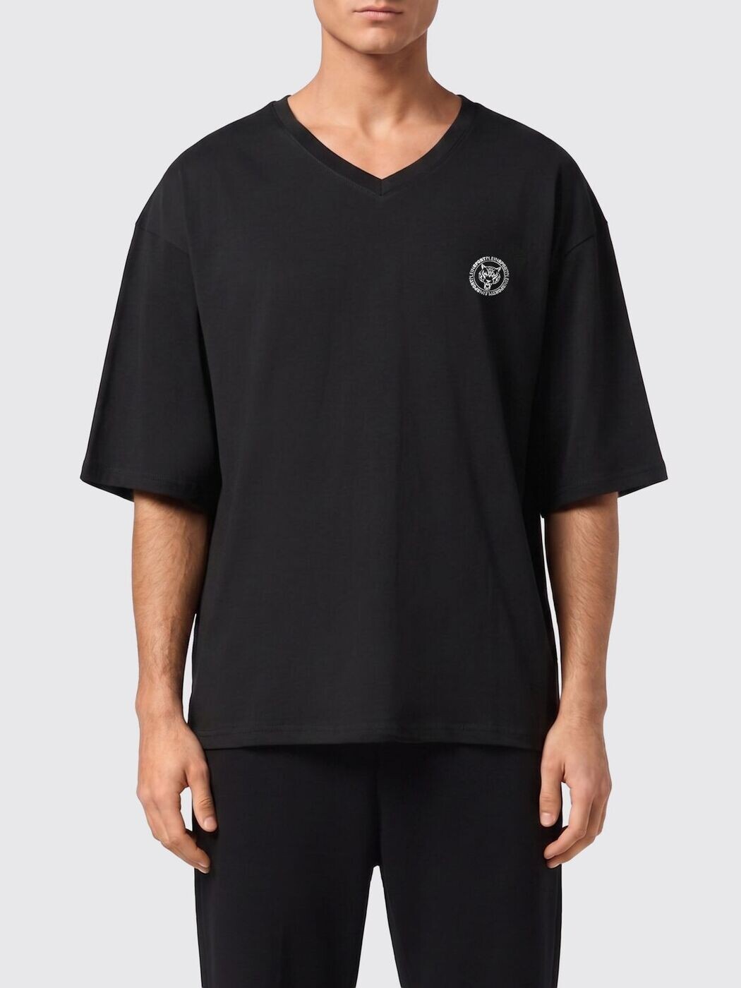 プレインスポーツ PLEIN SPORT Tシャツ メンズ ブラック T-shirts PAECMTK8325STE001N Black 関税 送料無料 2026SS gi｜BRANDSHOP「il Tesoro」