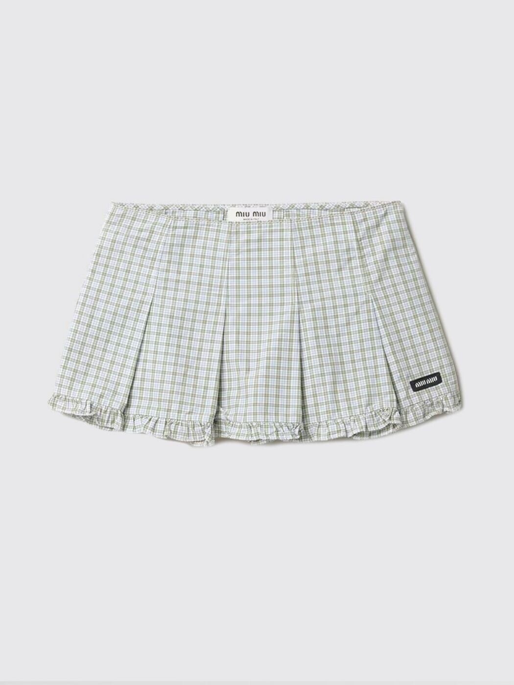ミュウ ミュウ MIU MIU スカート レディース グリーン Skirts MG2689196L Green 関税 送料無料 2026AW gi｜BRANDSHOP「il Tesoro」