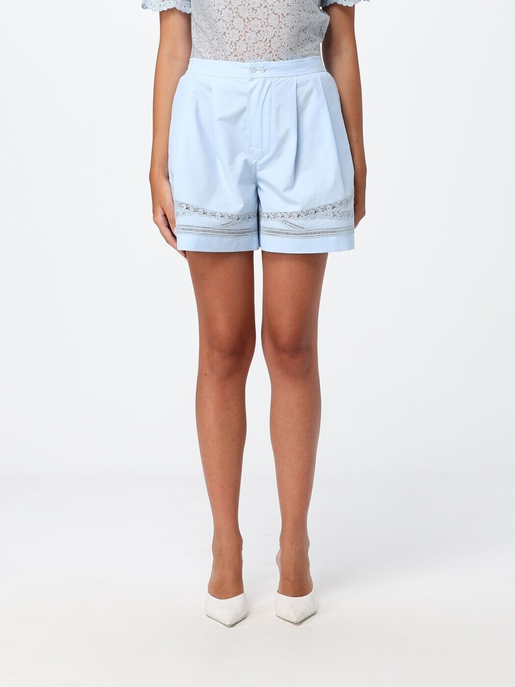 エルマンノ シェルヴィーノ ERMANNO SCERVINO デニムショーツ ショーツ レディース Denim shorts D482P707APWGF Gnawed Blue 関税 送料無料 2026SS gi|BRANDSHOP「il Tesoro」