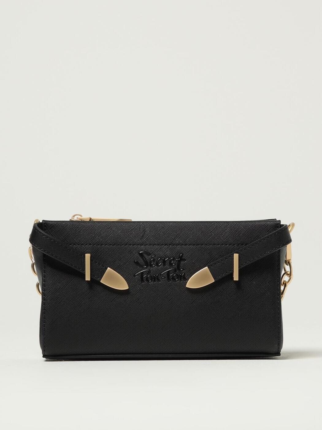 シークレットポンポン SECRET PON-PON バッグ レディース ブラック Business bags QUIRA GRAIN POUCH Black 関税 送料無料 2025SS gi|BRANDSHOP「il Tesoro」
