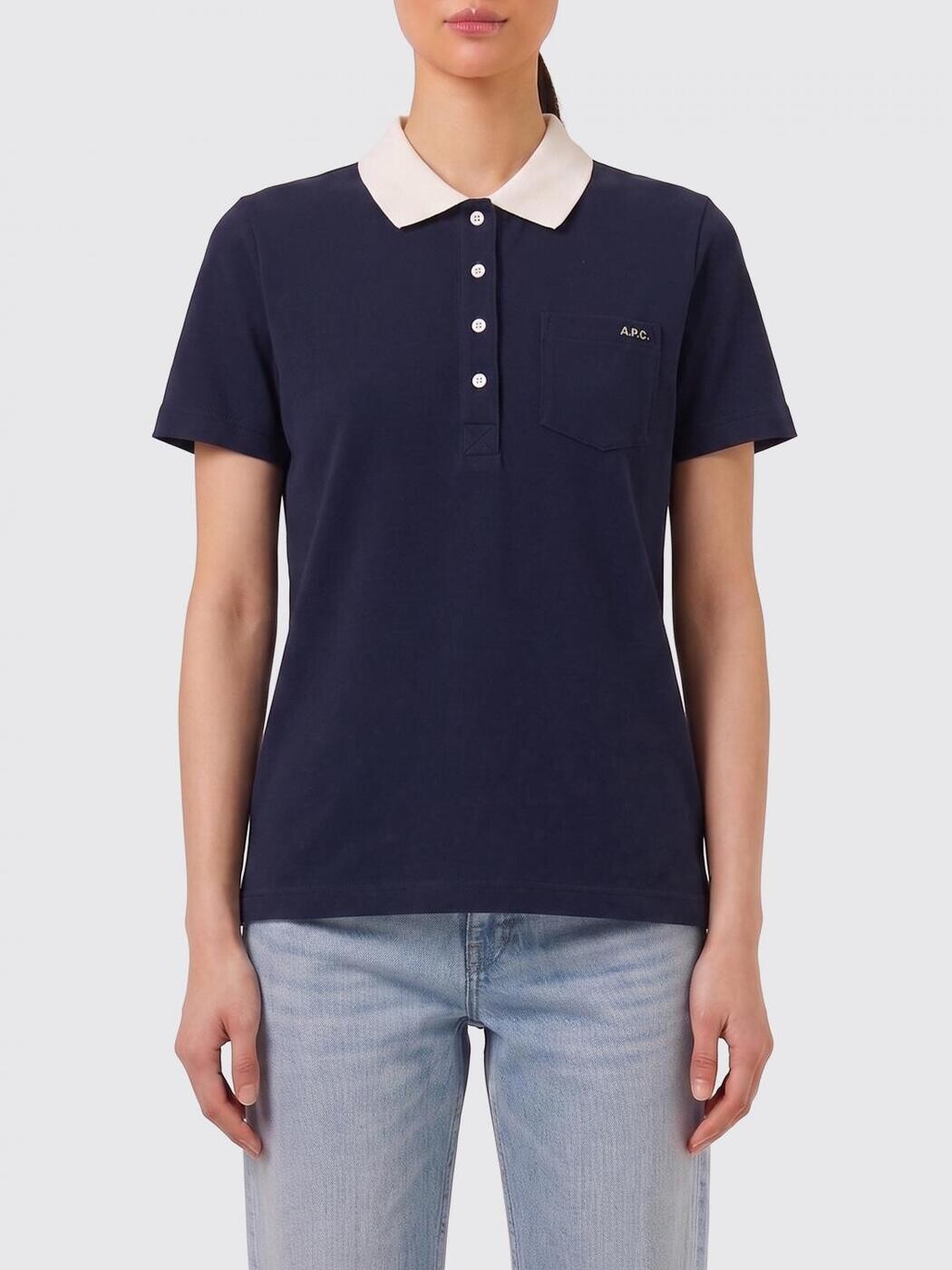 アーペーセー A.P.C ポロシャツ レディース ブルー Polo COGWZF26587 Blue 関税 送料無料 2026SS gi｜BRANDSHOP「il Tesoro」