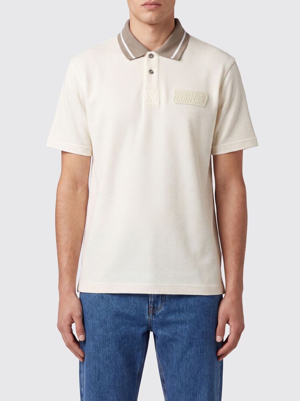 ヴェルサーチ ジーンズ クチュール VERSACE JEANS COUTURE ポロシャツ メンズ ブルー Polo shirts 80GAGD05CJ02Z Blue 関税 送料無料 2026SS gi｜BRANDSHOP「il Tesoro」