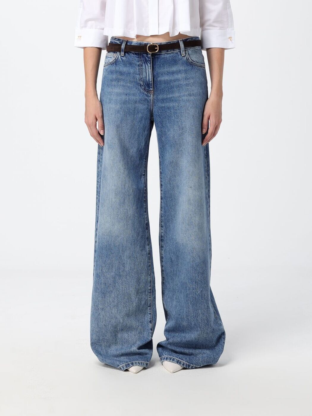 エリザベッタ フランキ ELISABETTA FRANCHI デニム レディース ブルー Jeans PJ20N66E2 Blue 関税 送料無料 2026AW gi｜BRANDSHOP「il Tesoro」