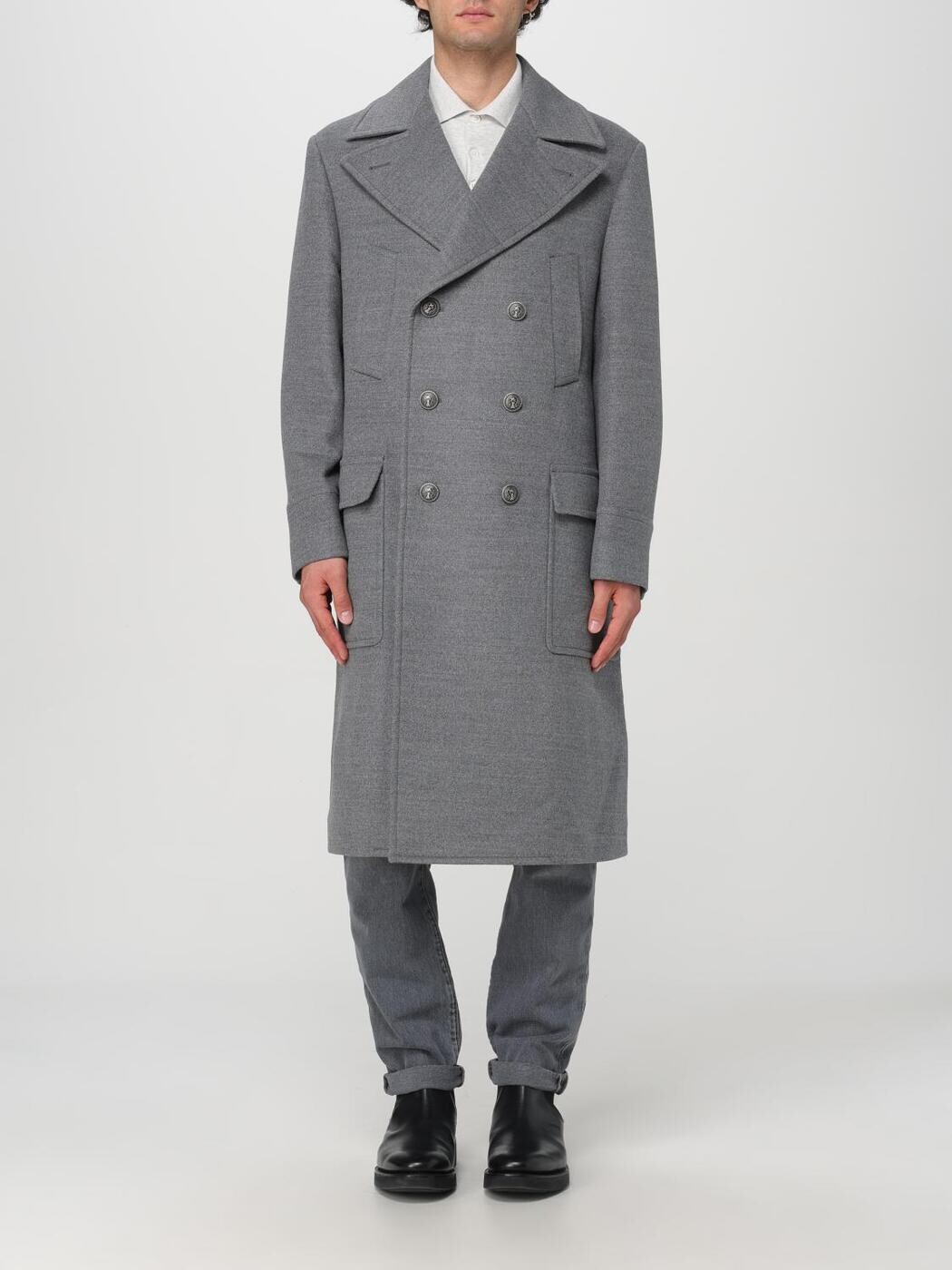 ブルネロ クチネリ BRUNELLO CUCINELLI トレンチ 厚地の外套 メンズ 薄墨色 Coats and Trench MY4419139K 関税 貨物輸送無料 2025AW gi