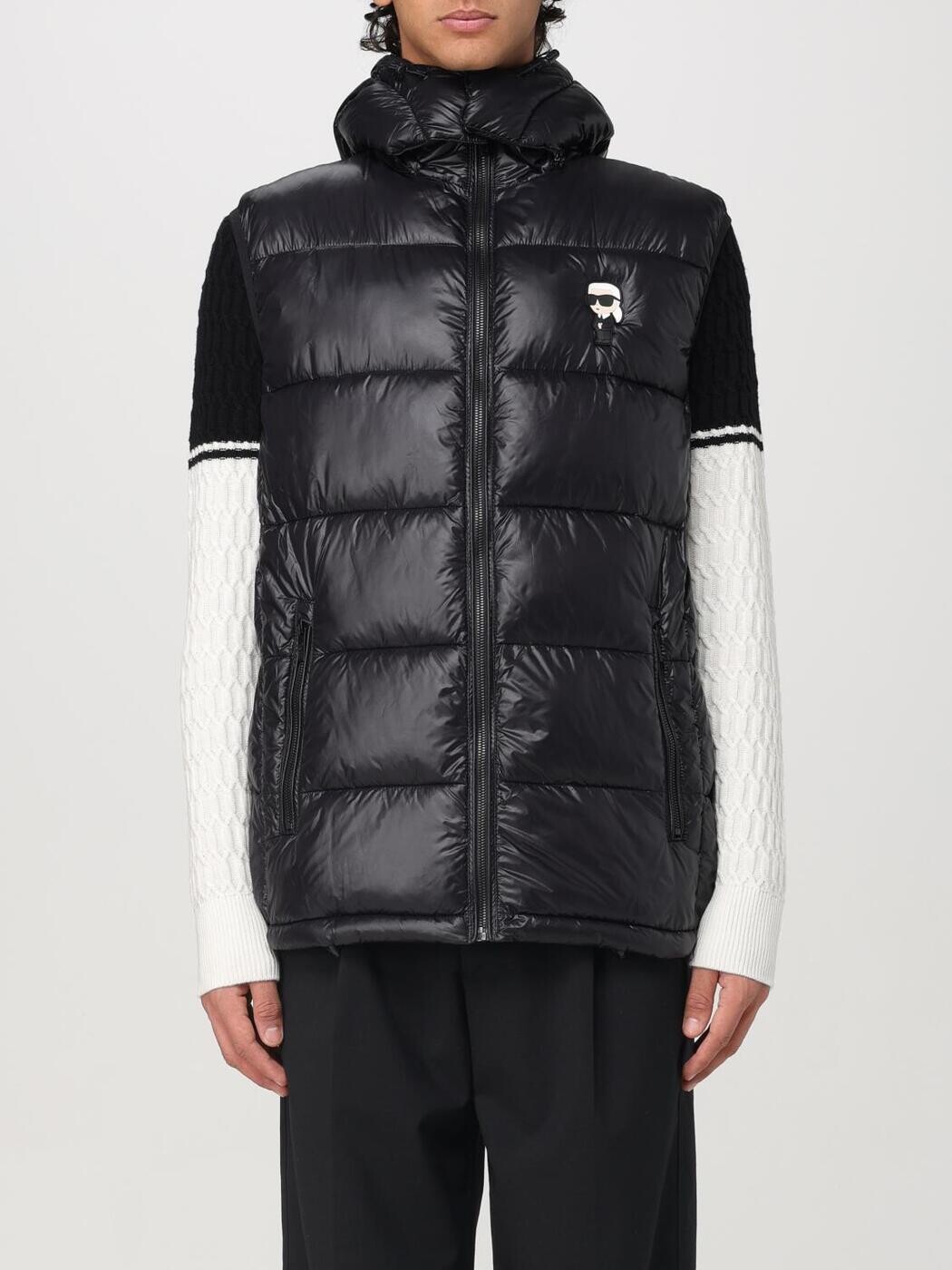 長い巻き毛 ラガーフェルド KARL LAGERFELD ジレ より良い メンズ 黒いこと Vests 505023 544590 関税 貨物輸送無料 2026SS gi