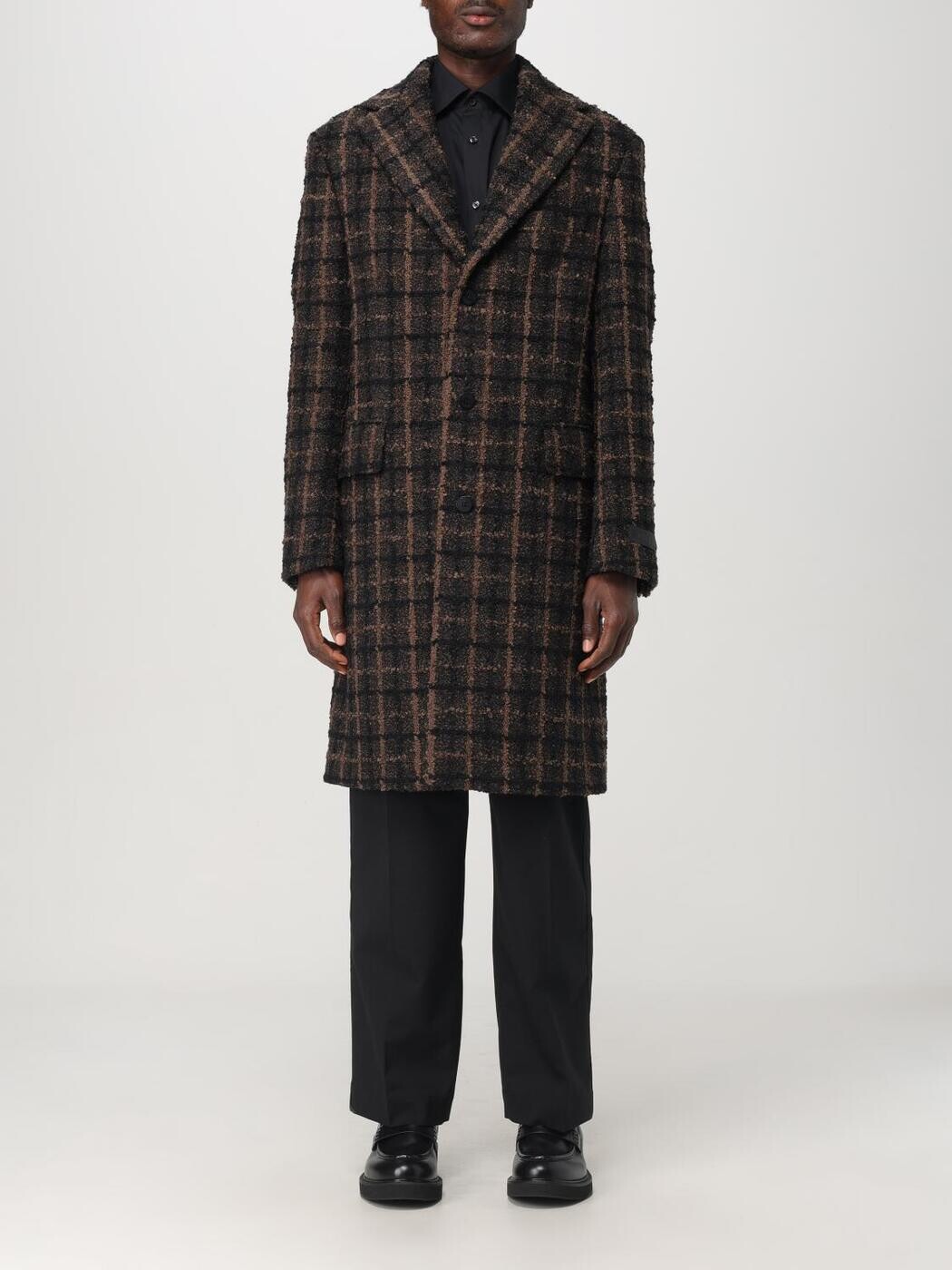 ヴェルサーチ VERSACE トレンチ 厚地の外套 メンズ 赤銅色 Coats and Trench 10174211A12328 関税 貨物輸送無料 2025AW gi