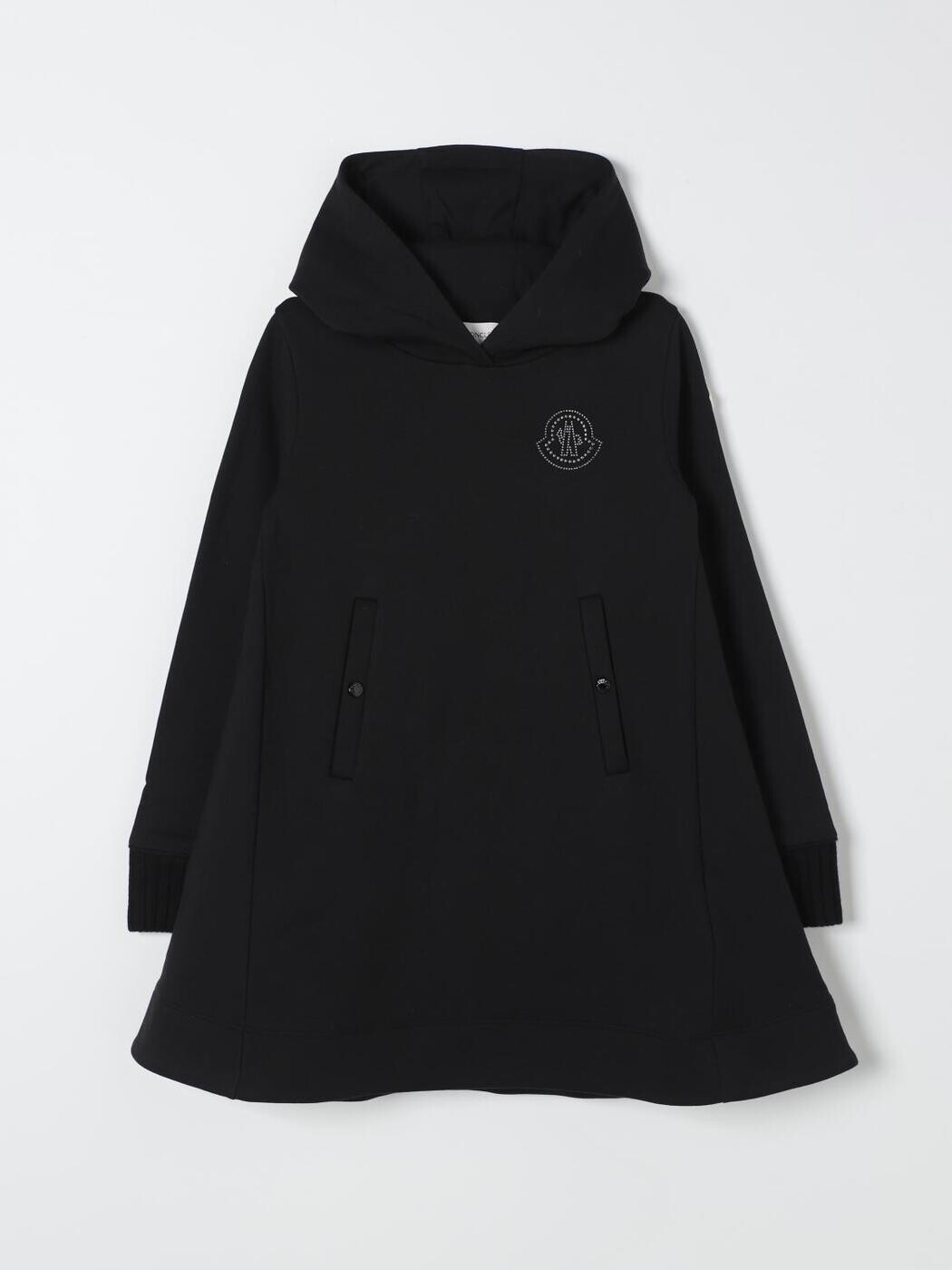 モンク軌跡 MONCLER ロング御召しもの 御召しもの ガールズ 黒いこと Long dresses 8I00008899なおなお書き 関税 貨物輸送無料 2025AW gi