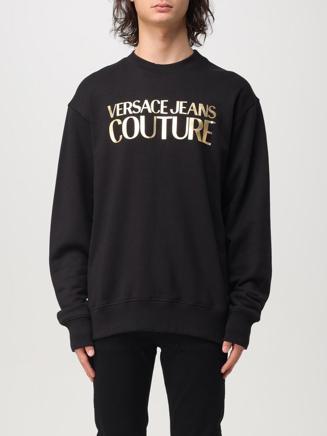 ヴェルサーチ ジーンズ クチュール VERSACE JEANS COUTURE スウェットシャツ トレーナー メンズ ブラック Sweatshirts 77GAIT05CF00T Black 関税 送料無料 2024AW gi|BRANDSHOP「il Tesoro」