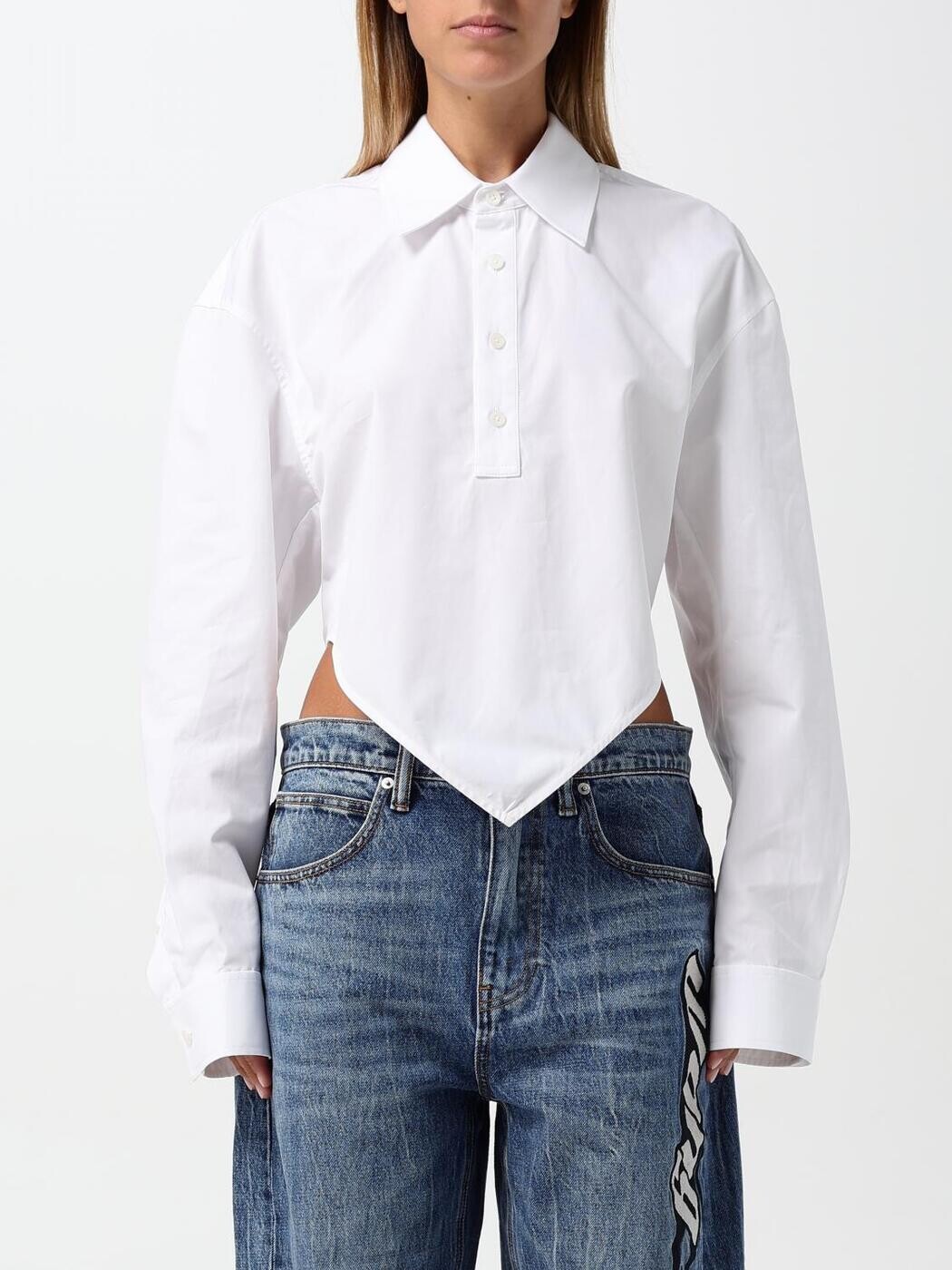 アレキサンダーワン ALEXANDER WANG シャツ レディース ホワイト Shirts 1WC4241943 White 関税 送料無料 2025AW gi|BRANDSHOP「il Tesoro」