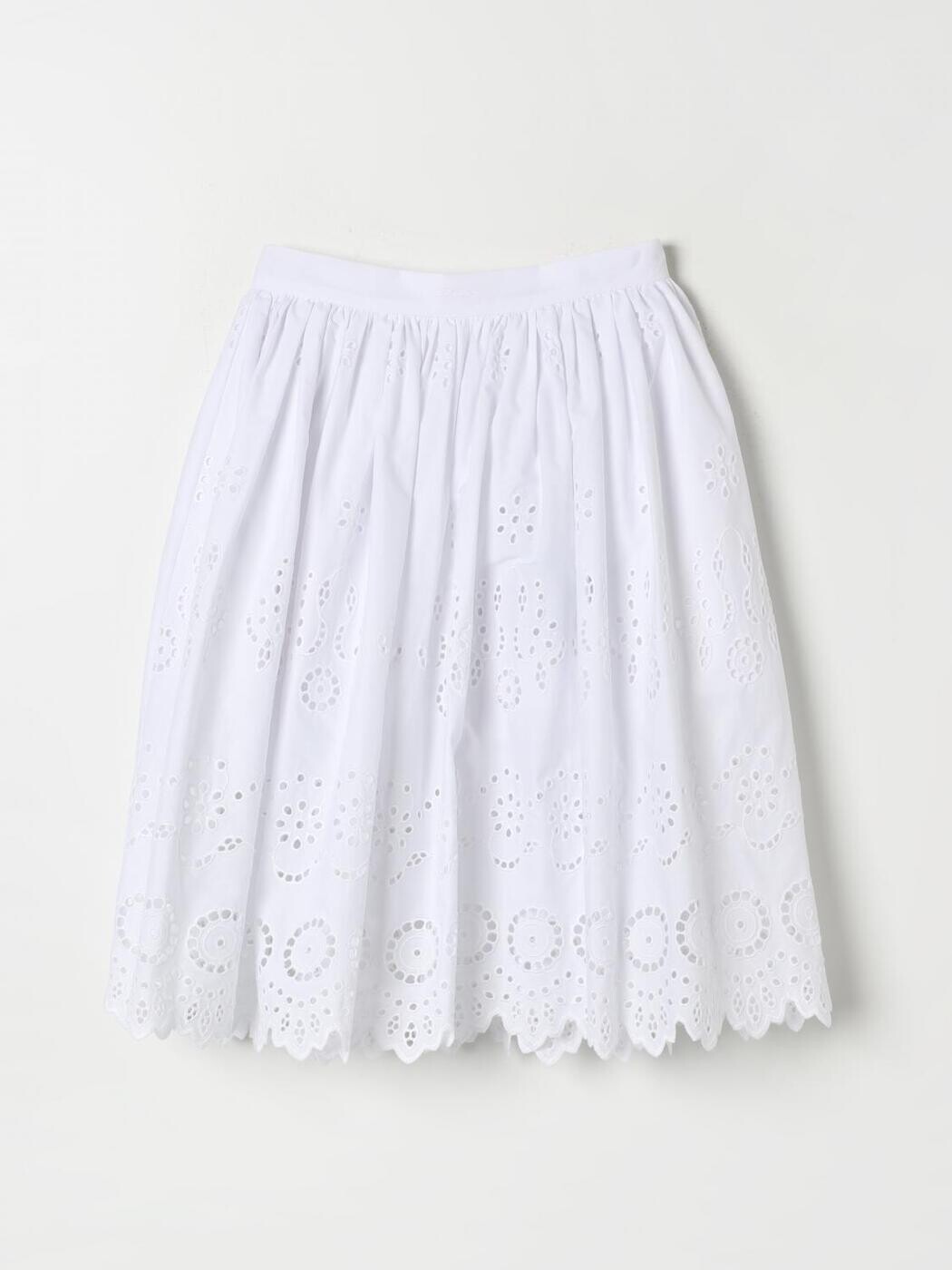 ドルチェ＆ガッバーナ DOLCE\u0026GABBANA ミニ御徒面子 スコート ガールズ 白いこと Mini-skirts L55I25FG5BK 関税 貨物輸送無料 2025AW gi